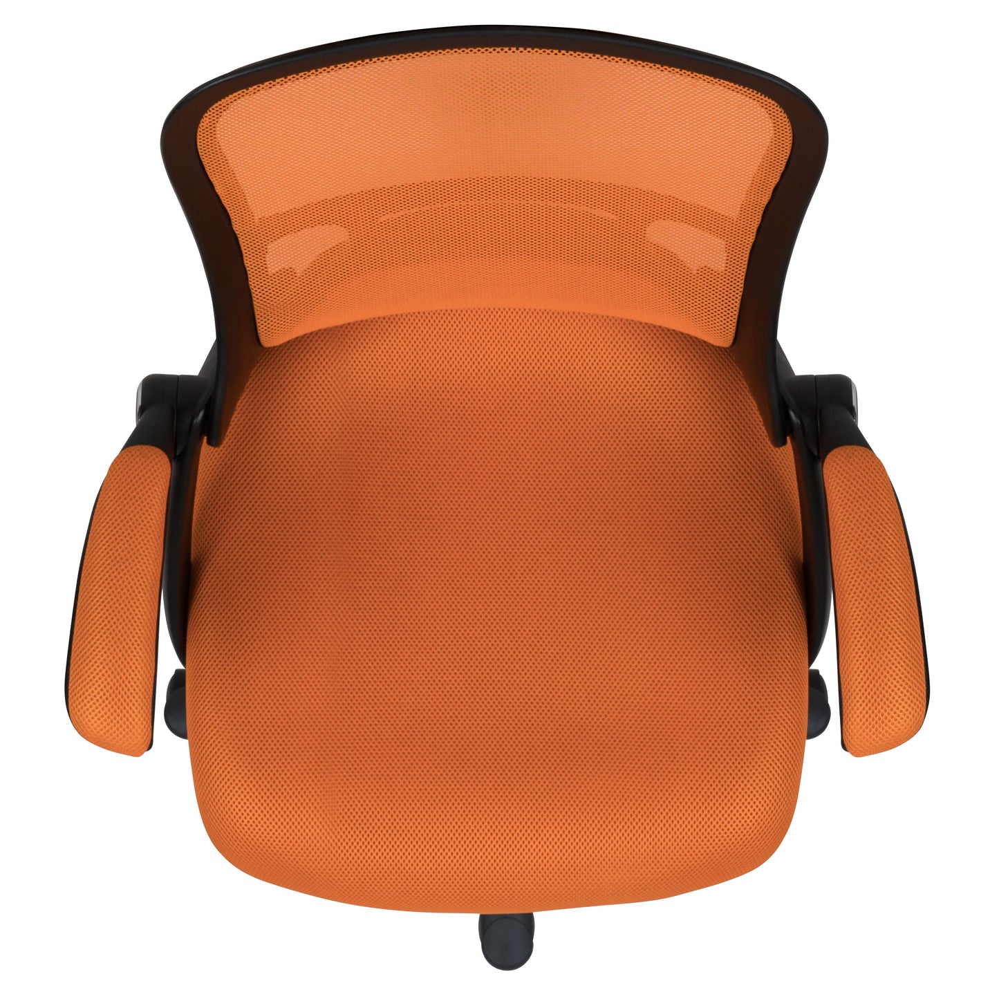 Orange Mesh Office Chair HL-0016-1-BK-OR-GG