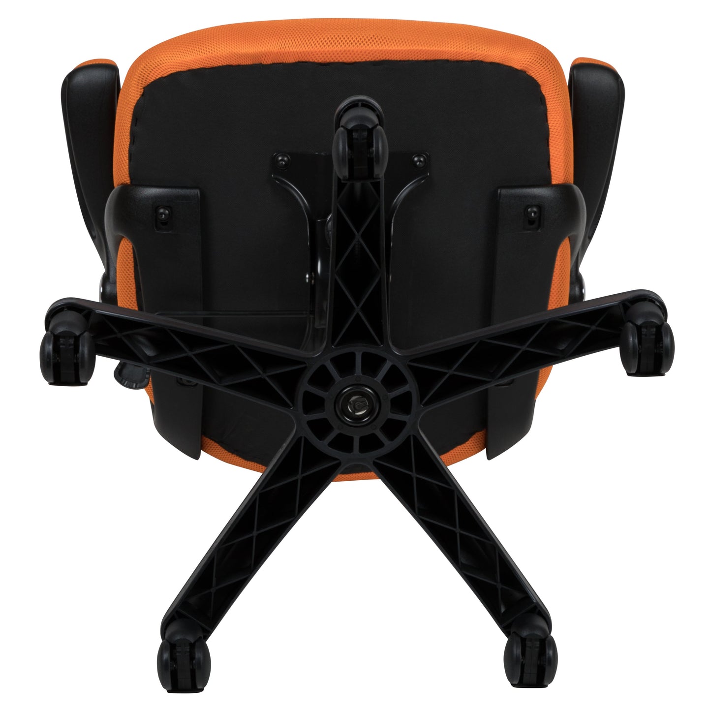 Orange Mesh Office Chair HL-0016-1-BK-OR-GG