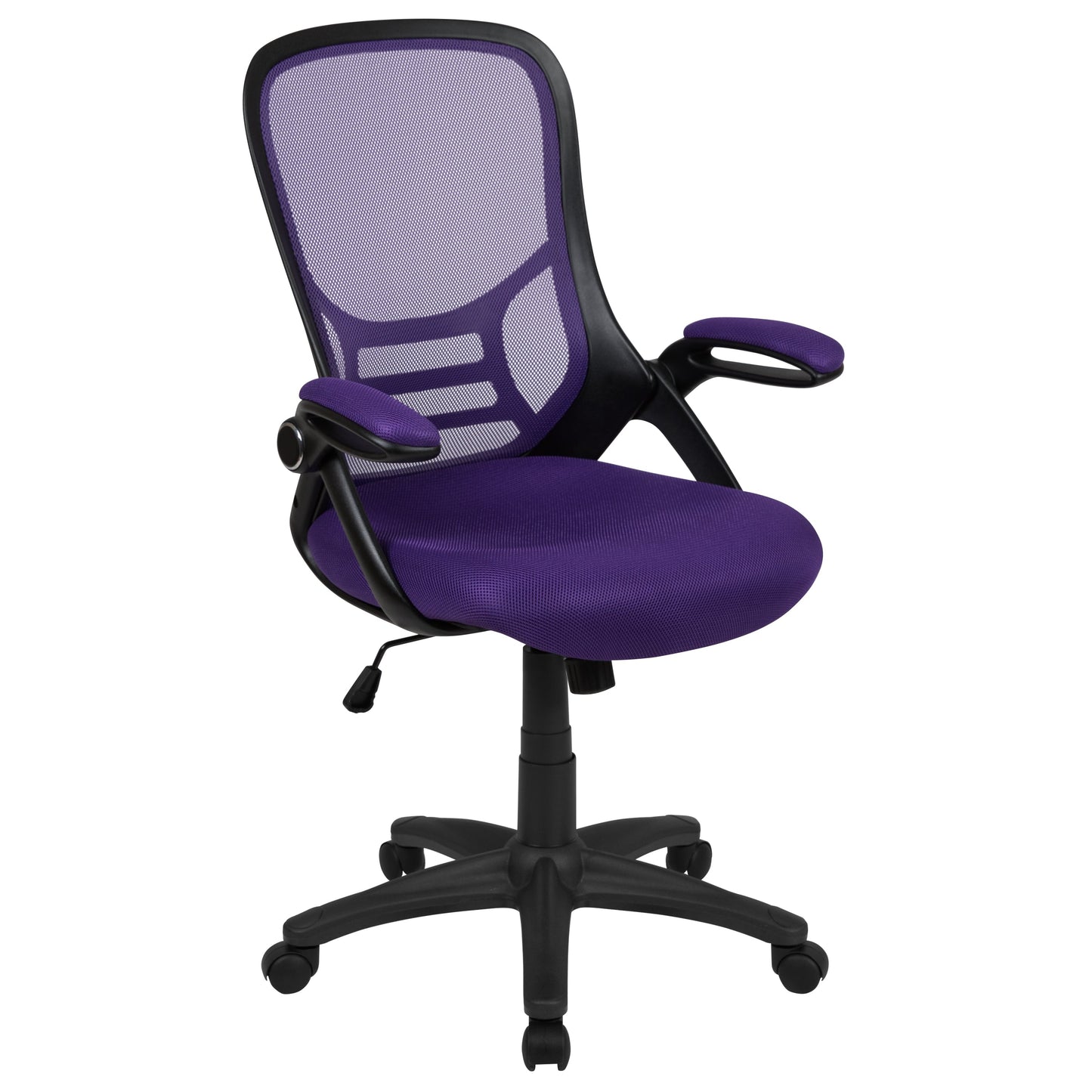 Purple Mesh Office Chair HL-0016-1-BK-PUR-GG