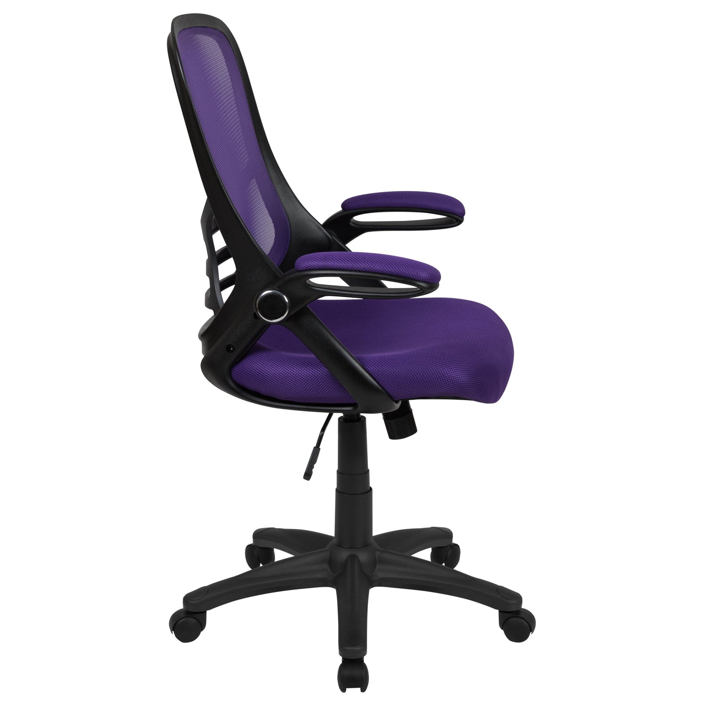 Purple Mesh Office Chair HL-0016-1-BK-PUR-GG