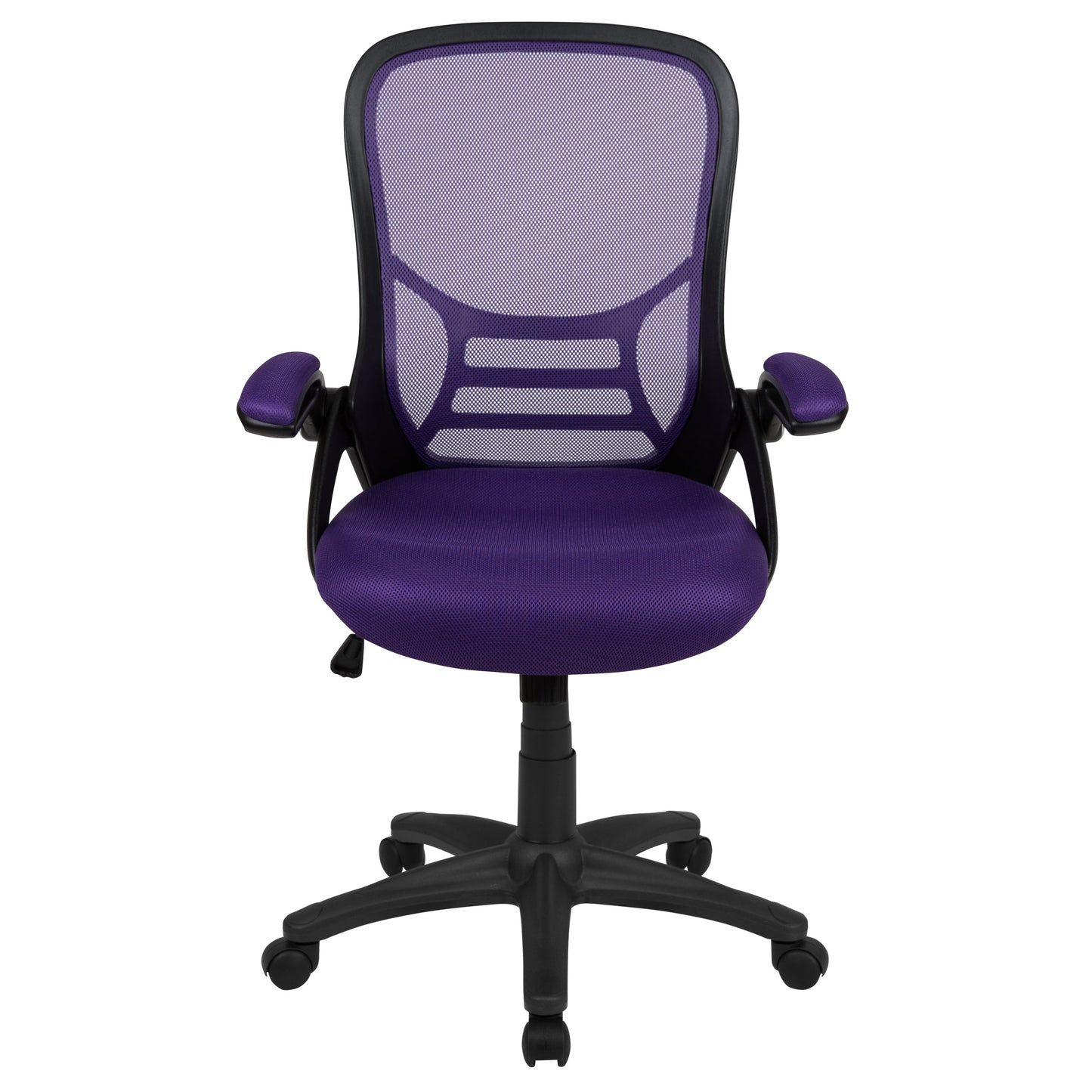 Purple Mesh Office Chair HL-0016-1-BK-PUR-GG