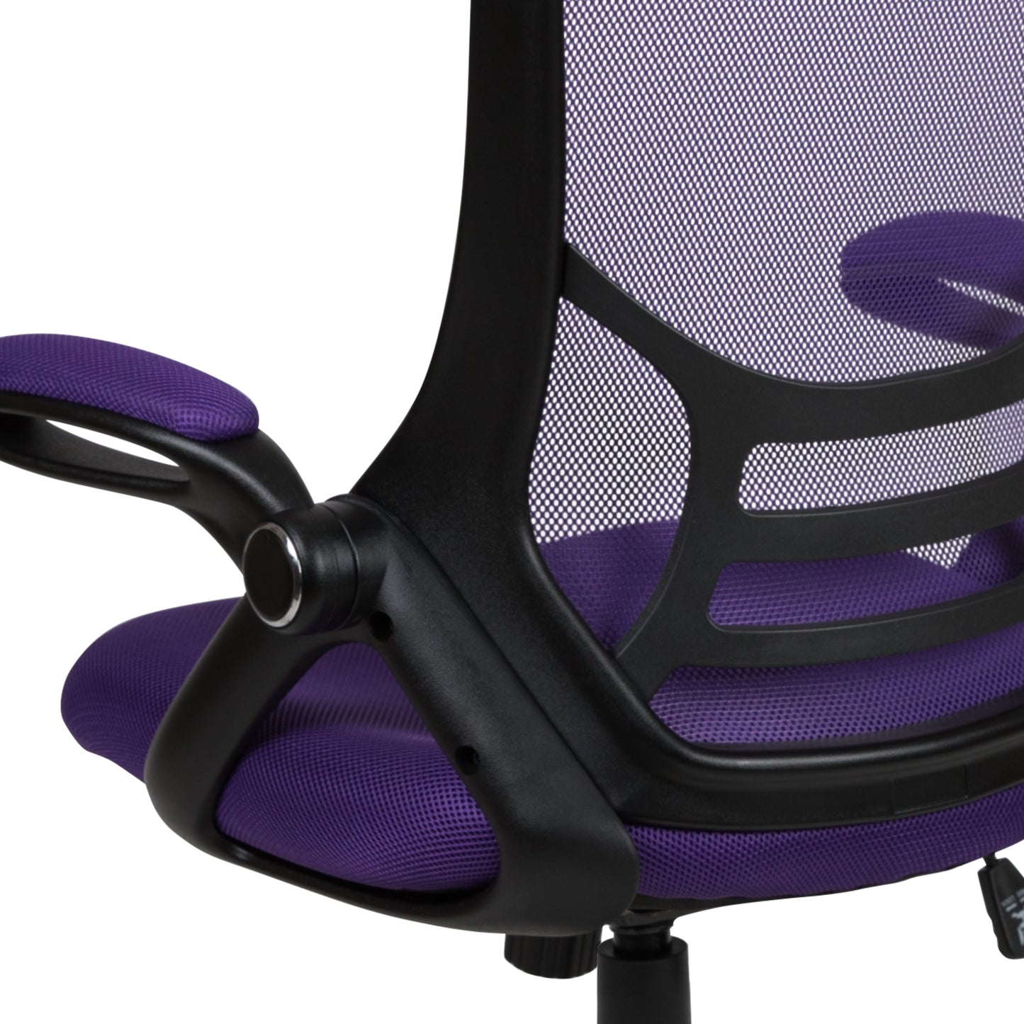 Purple Mesh Office Chair HL-0016-1-BK-PUR-GG