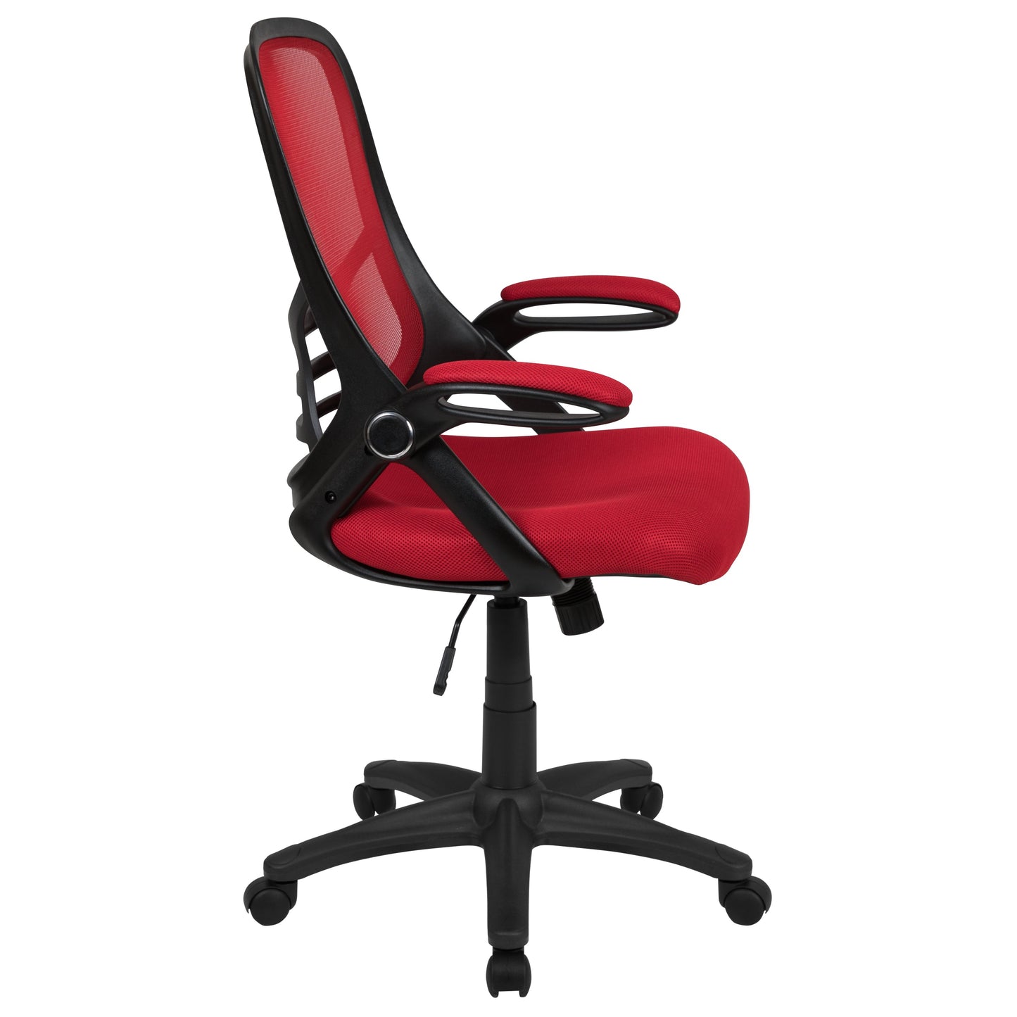 Red Mesh Office Chair HL-0016-1-BK-RED-GG