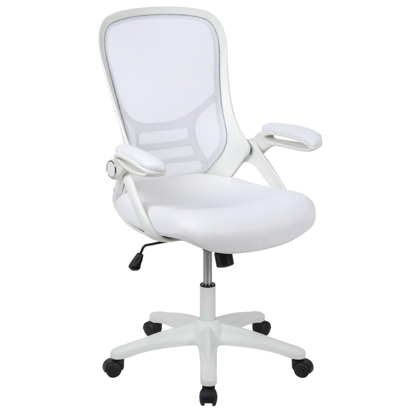 White Mesh/Frame Office Chair HL-0016-1-WH-WH-GG