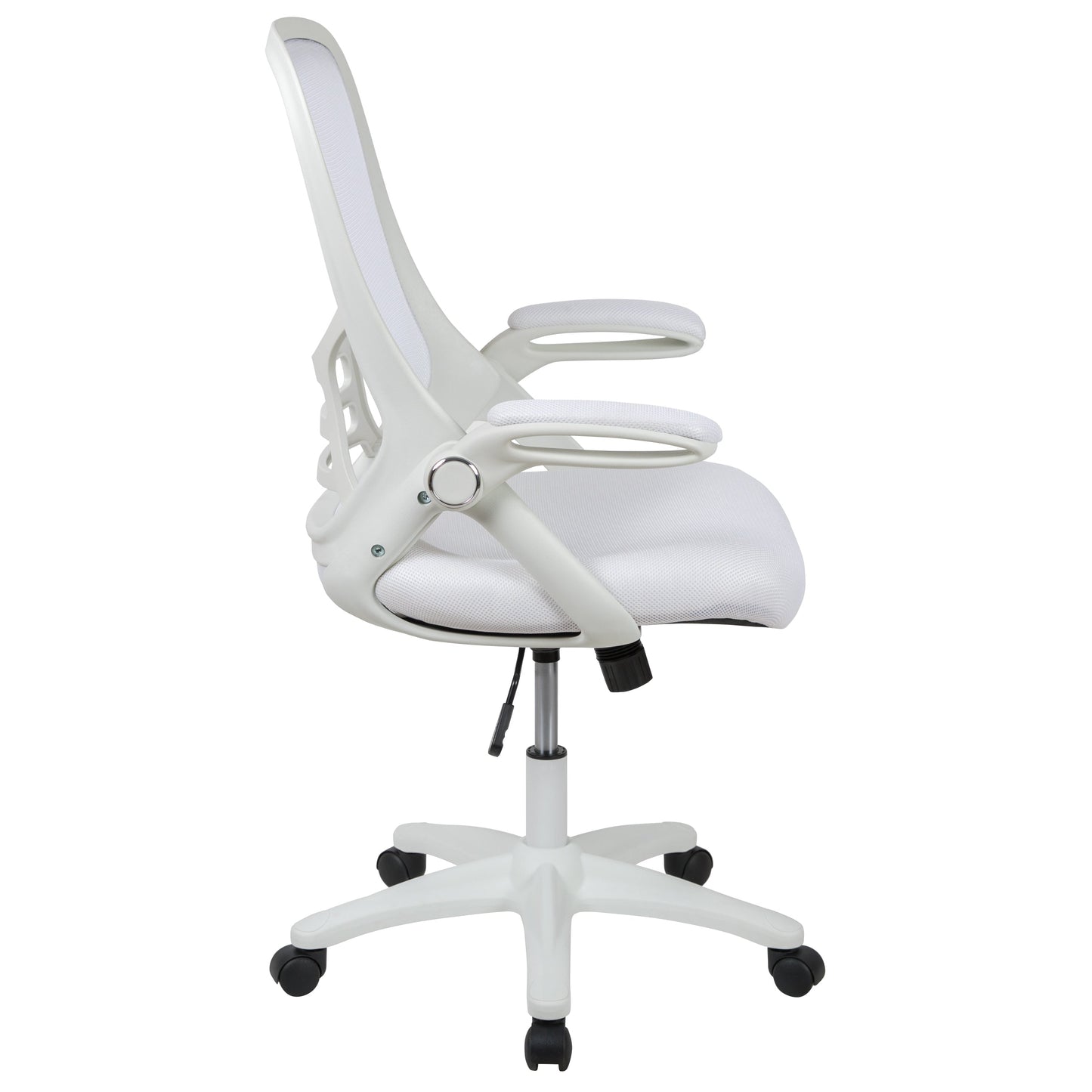 White Mesh/Frame Office Chair HL-0016-1-WH-WH-GG