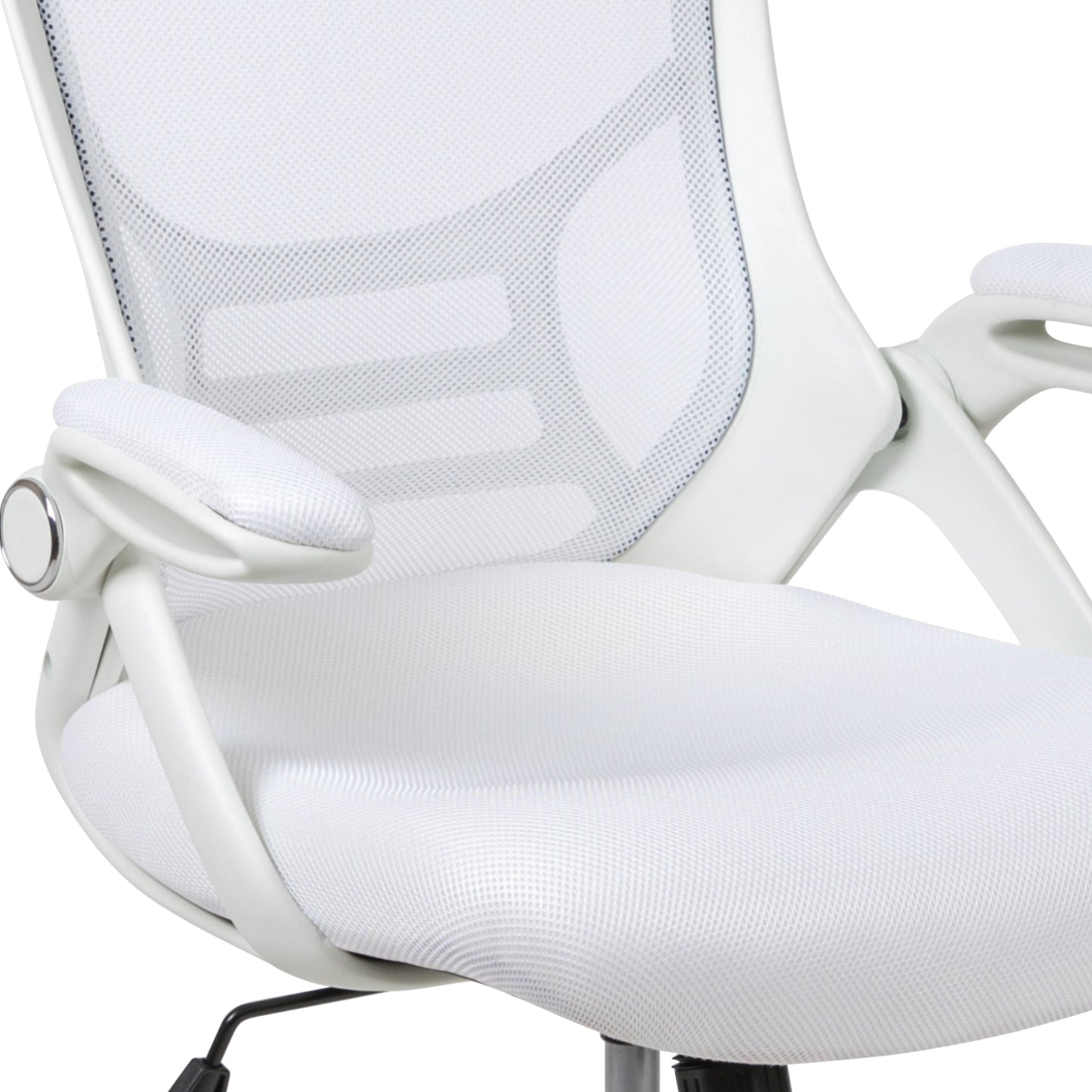 White Mesh/Frame Office Chair HL-0016-1-WH-WH-GG