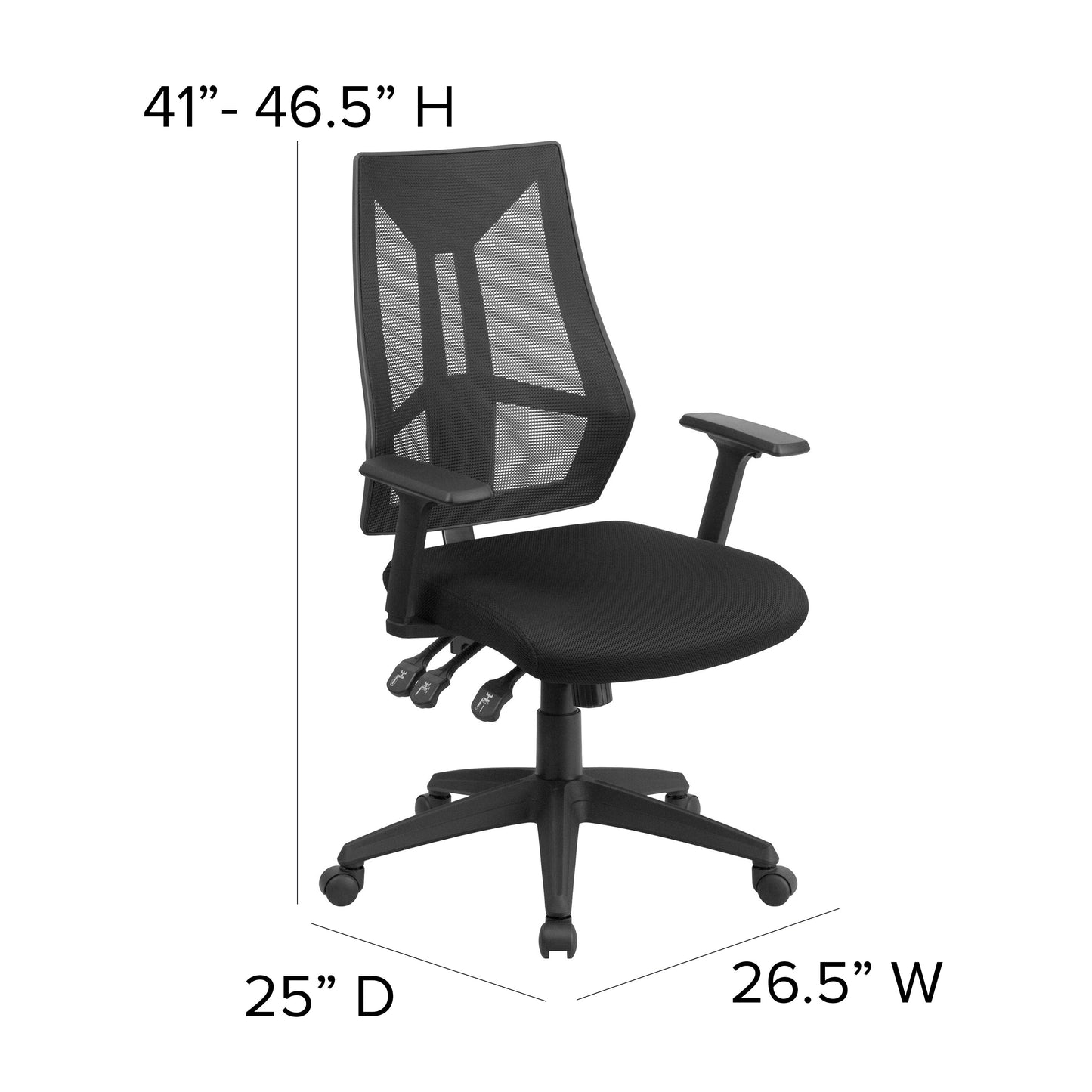 Black High Back Task Chair HL-0017-GG