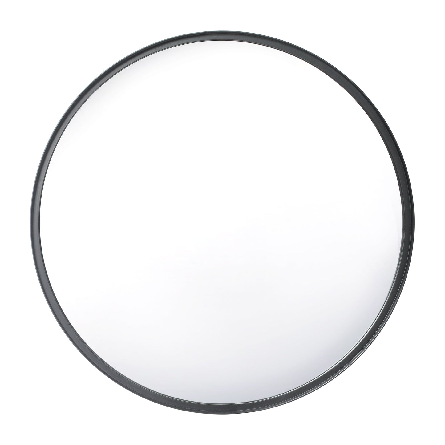 Black 30" Round Wall Mirror HMHD-22M116YA-BLK-GG