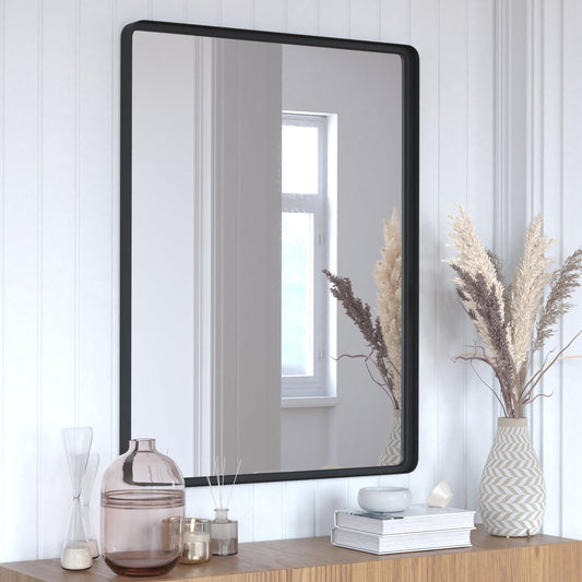 30x40 Black Deep Frame Mirror HMHD-22M138YA-BLK-GG