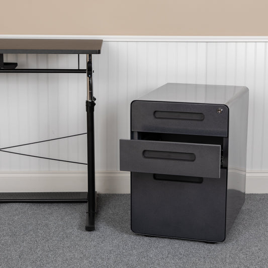 3-Drawer Filing Cabinet-Black HZ-AP535-01-BK-GG