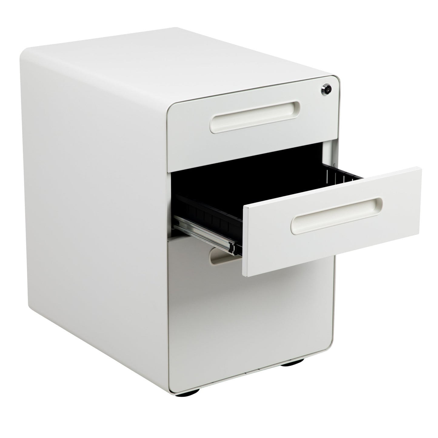 3-Drawer Filing Cabinet-White HZ-AP535-01-W-GG