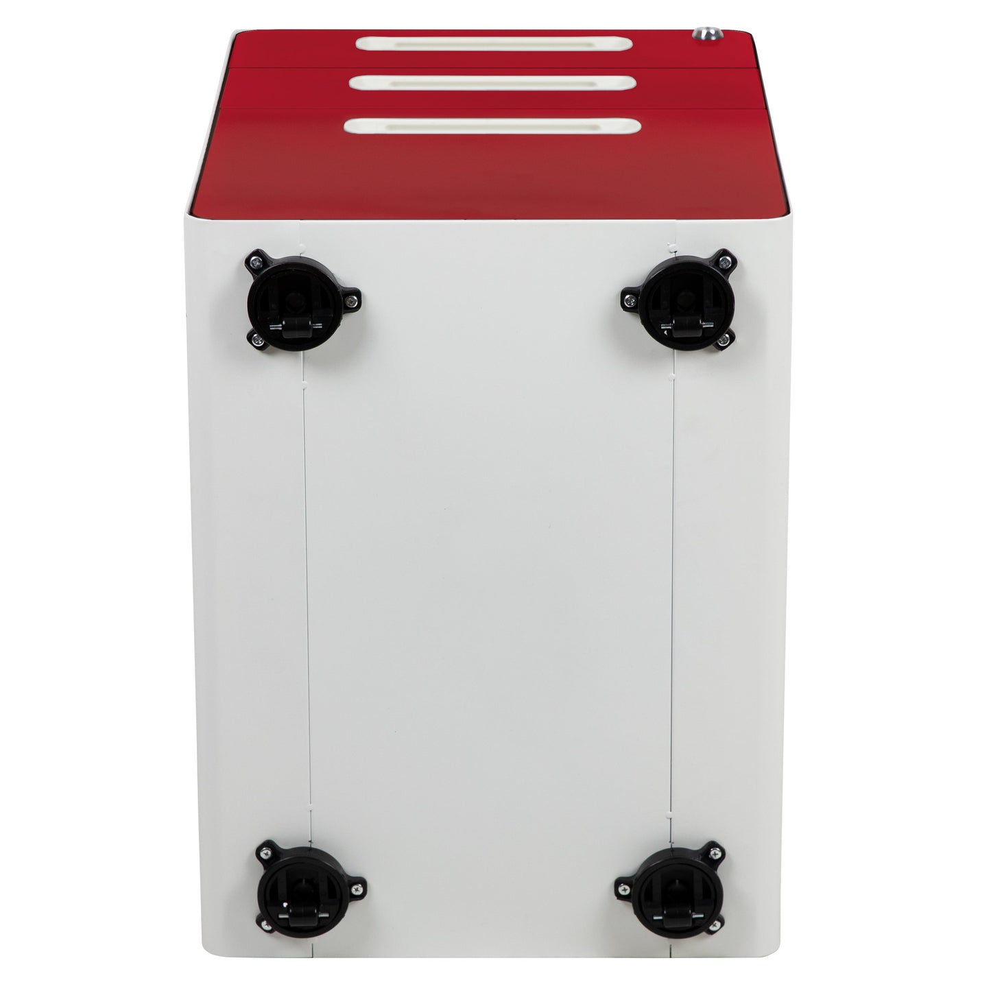 Drawer File Cabinet-White/Red HZ-AP535-02-RED-WH-GG