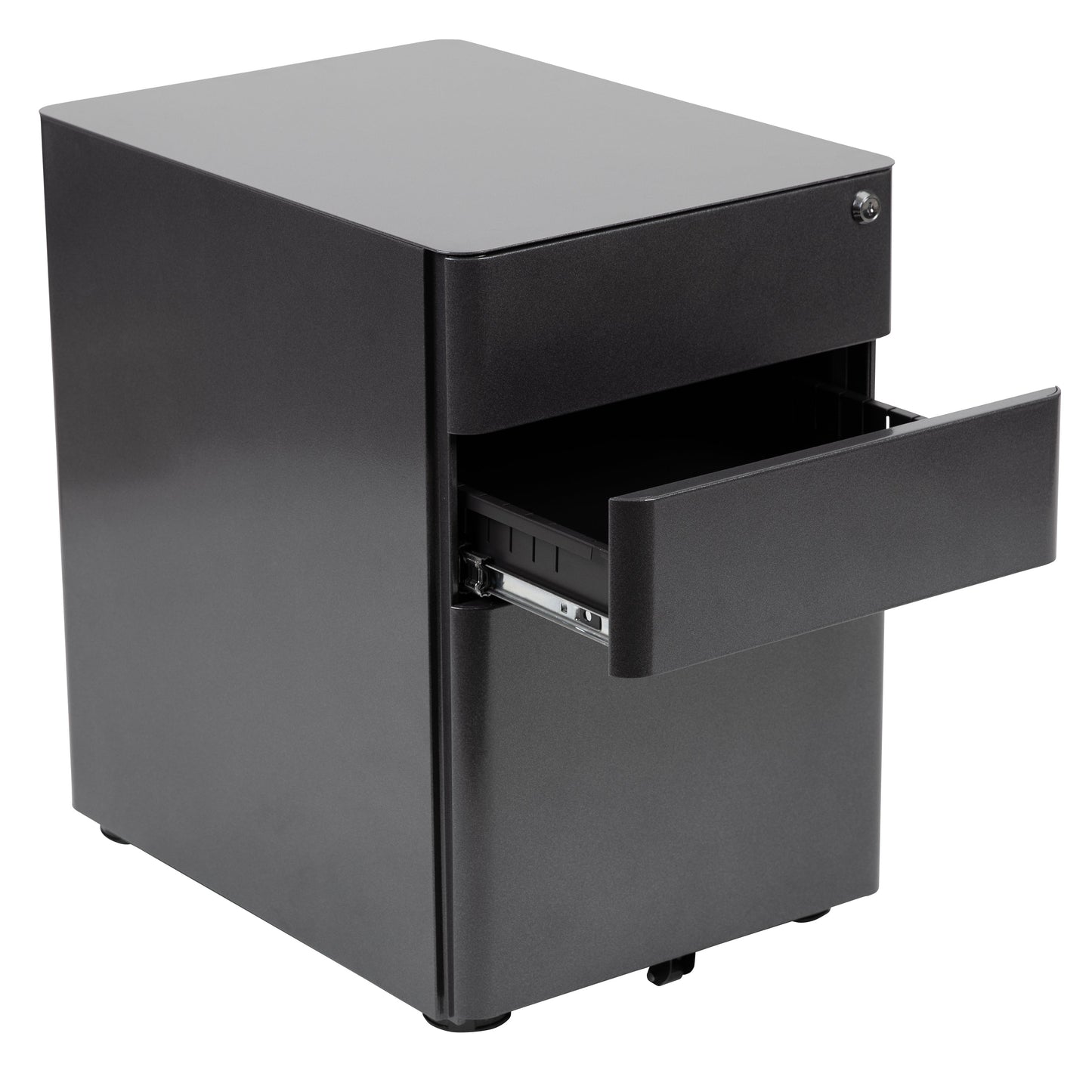 3-Drawer Filing Cabinet-Black HZ-CHPL-01-BK-GG