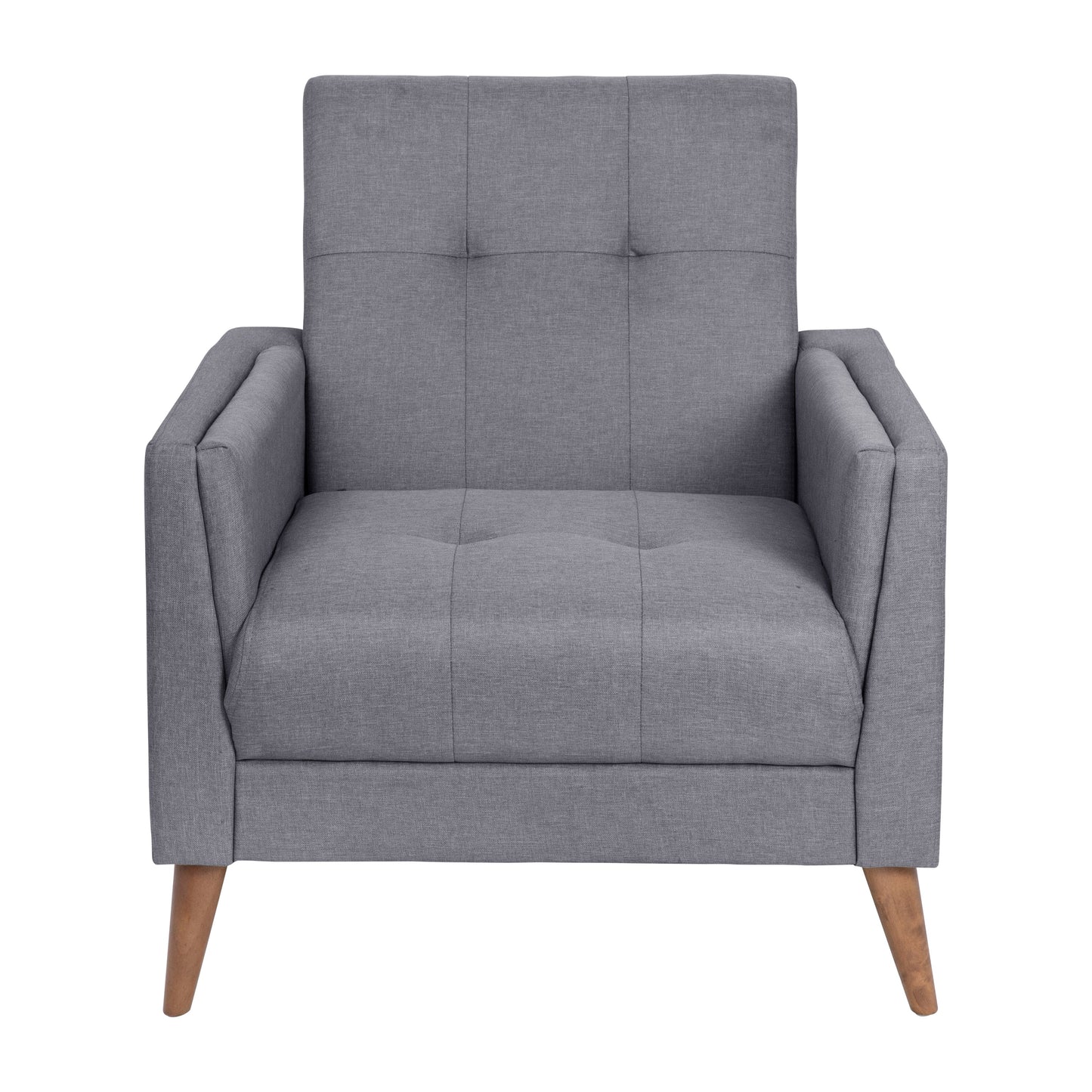 Slate Gray Faux Linen Chair IS-22271C-GY-GG