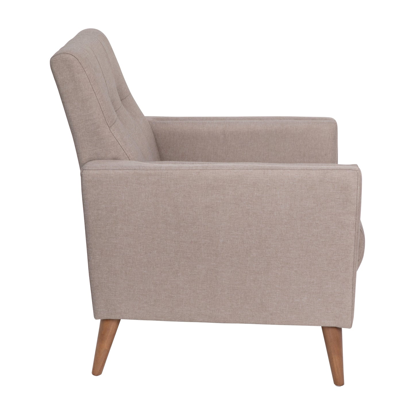 Taupe Faux Linen Chair IS-22271C-TAUPE-GG