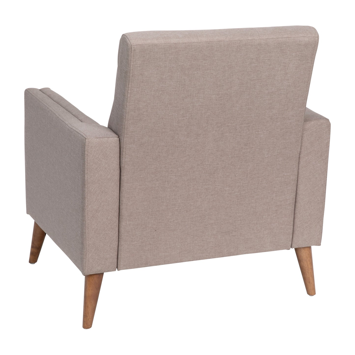 Taupe Faux Linen Chair IS-22271C-TAUPE-GG