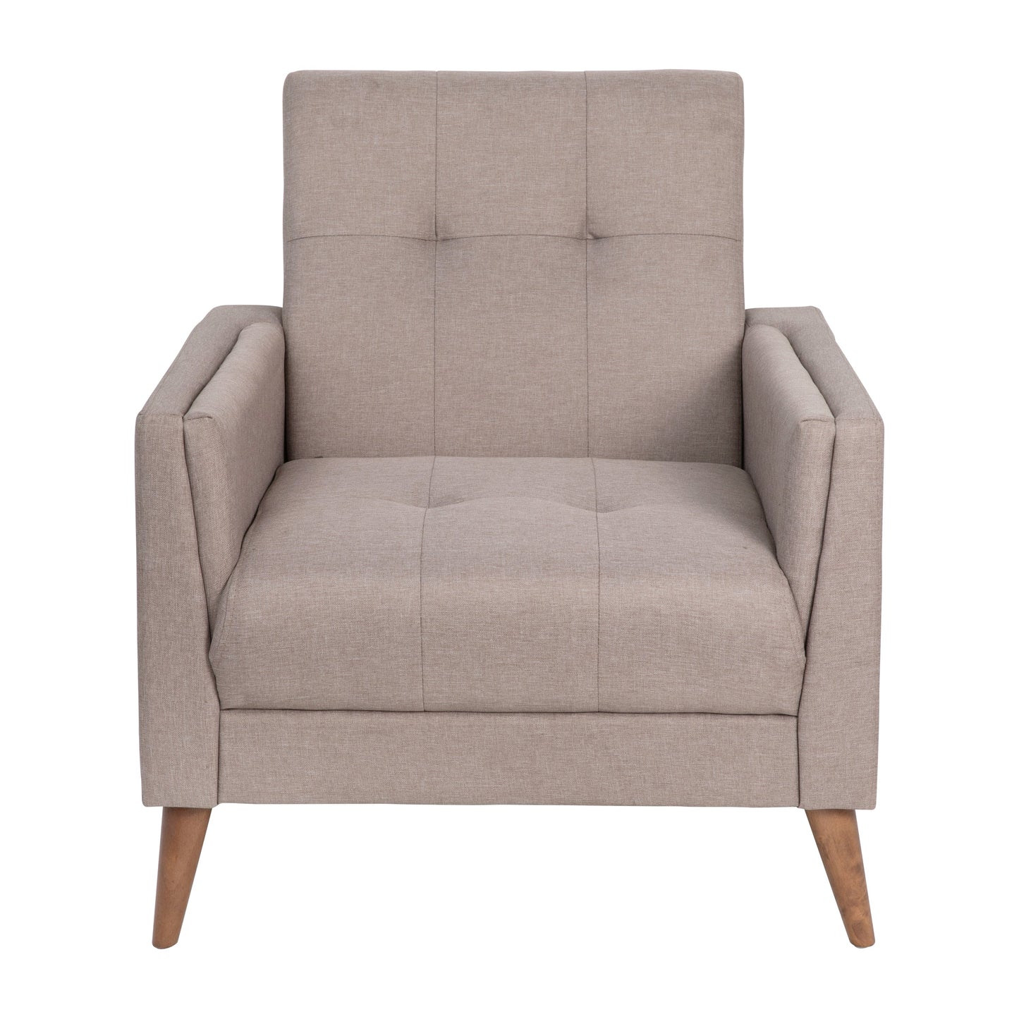 Taupe Faux Linen Chair IS-22271C-TAUPE-GG