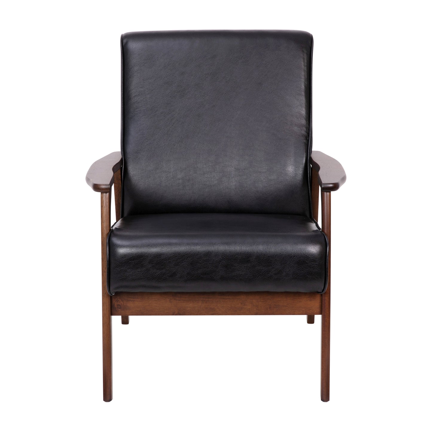 Black LeatherSoft Arm Chair IS-IT673317-BK-GG