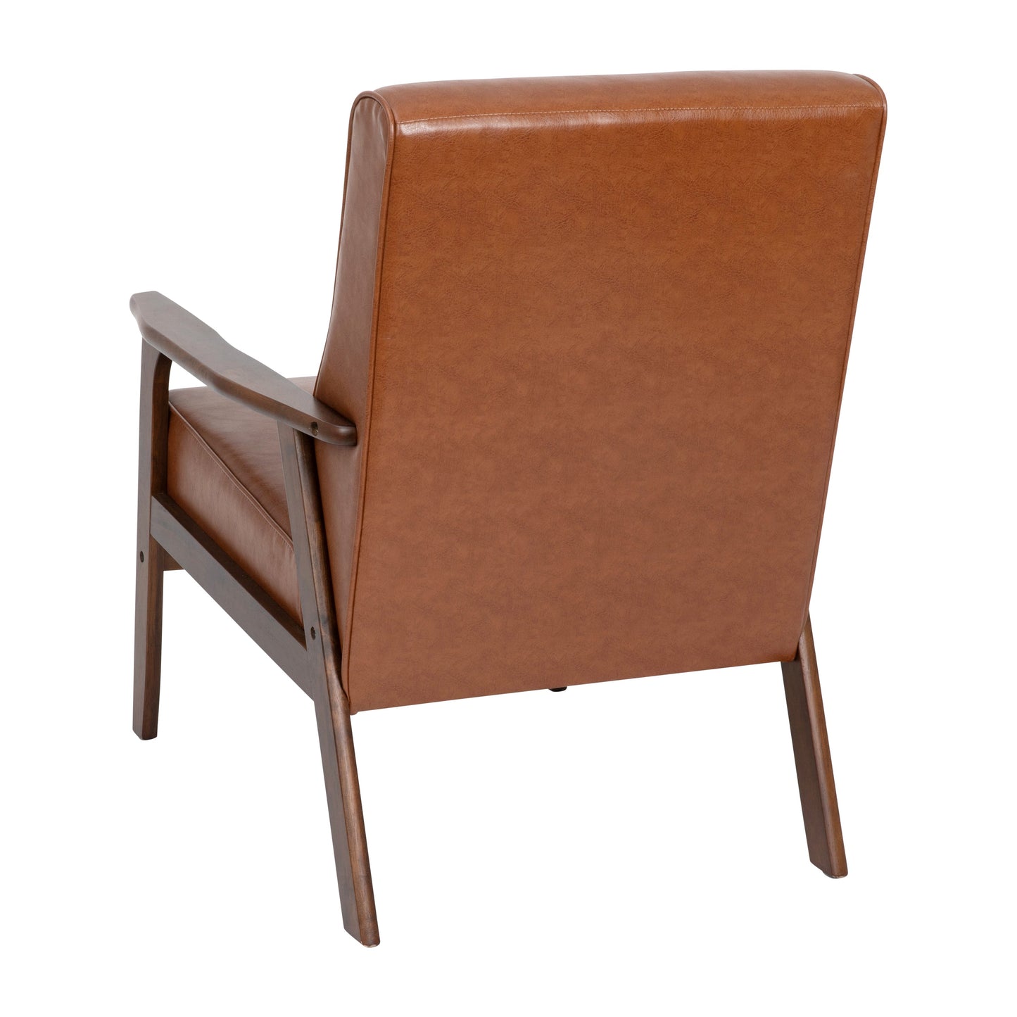 Cognac LeatherSoft Arm Chair IS-IT673317-BR-GG