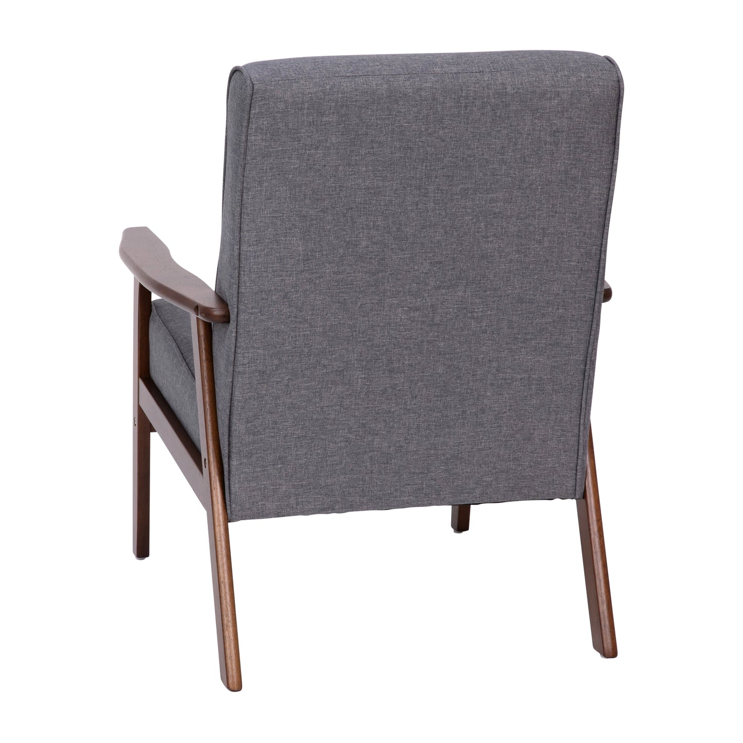 Gray Faux Linen Arm Chair IS-IT673317-GY-GG