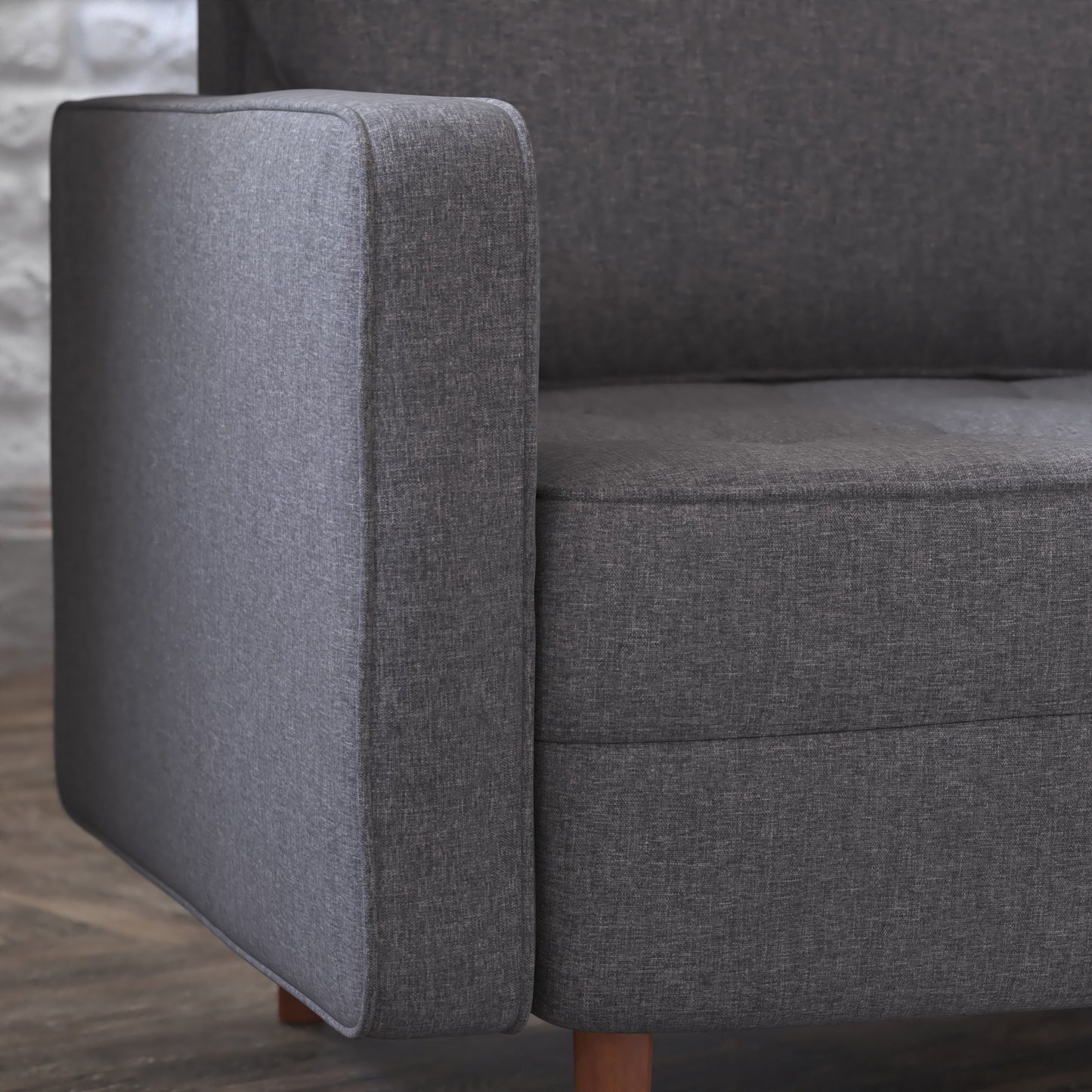 Dark Gray Upholstered Chair IS-PC100-DKGY-GG