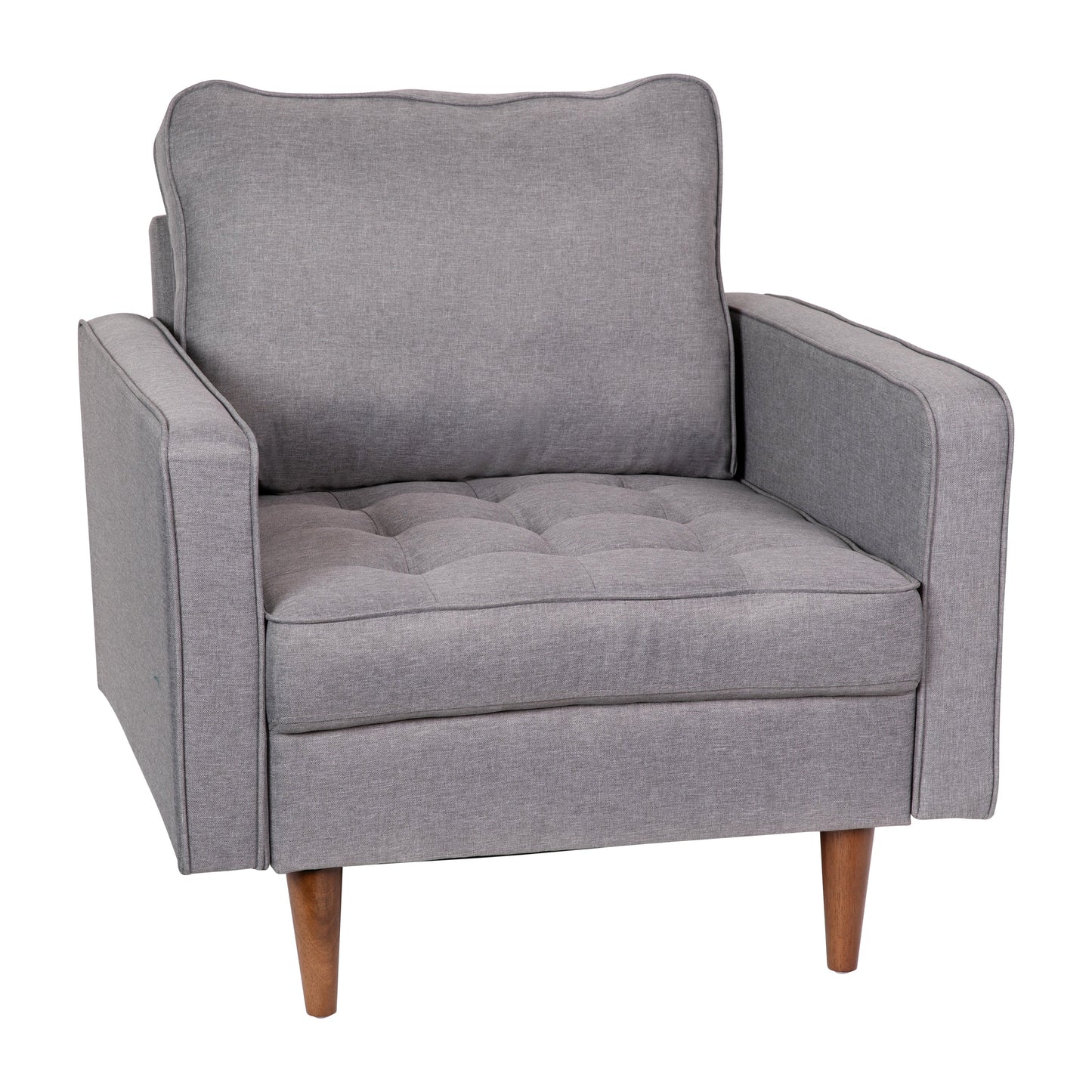 Slate Gray Upholstered Chair IS-PC100-GY-GG