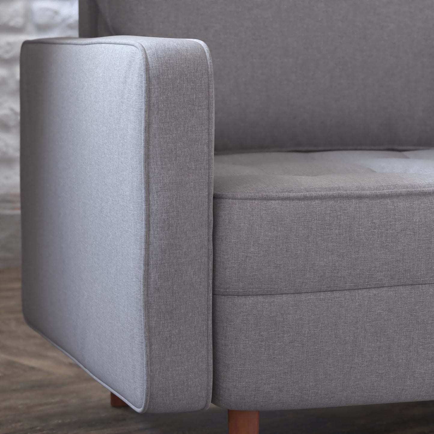 Slate Gray Upholstered Chair IS-PC100-GY-GG