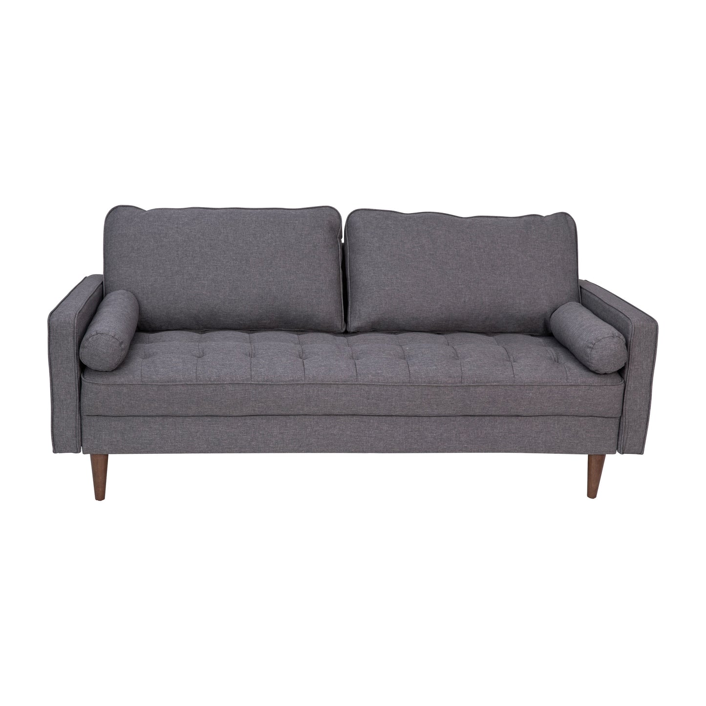 Dark Gray Upholstered Sofa IS-PS100-DKGY-GG