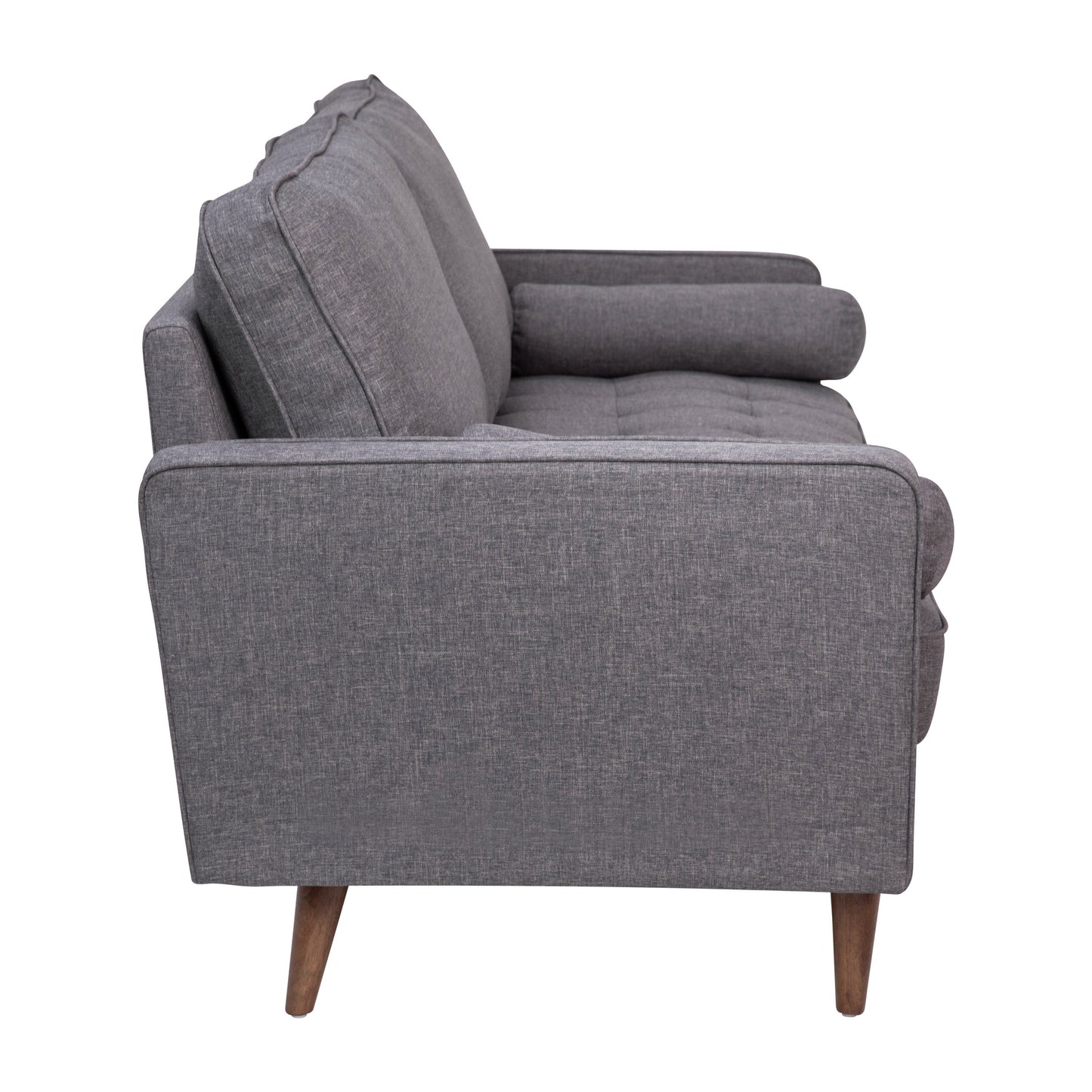 Dark Gray Upholstered Sofa IS-PS100-DKGY-GG