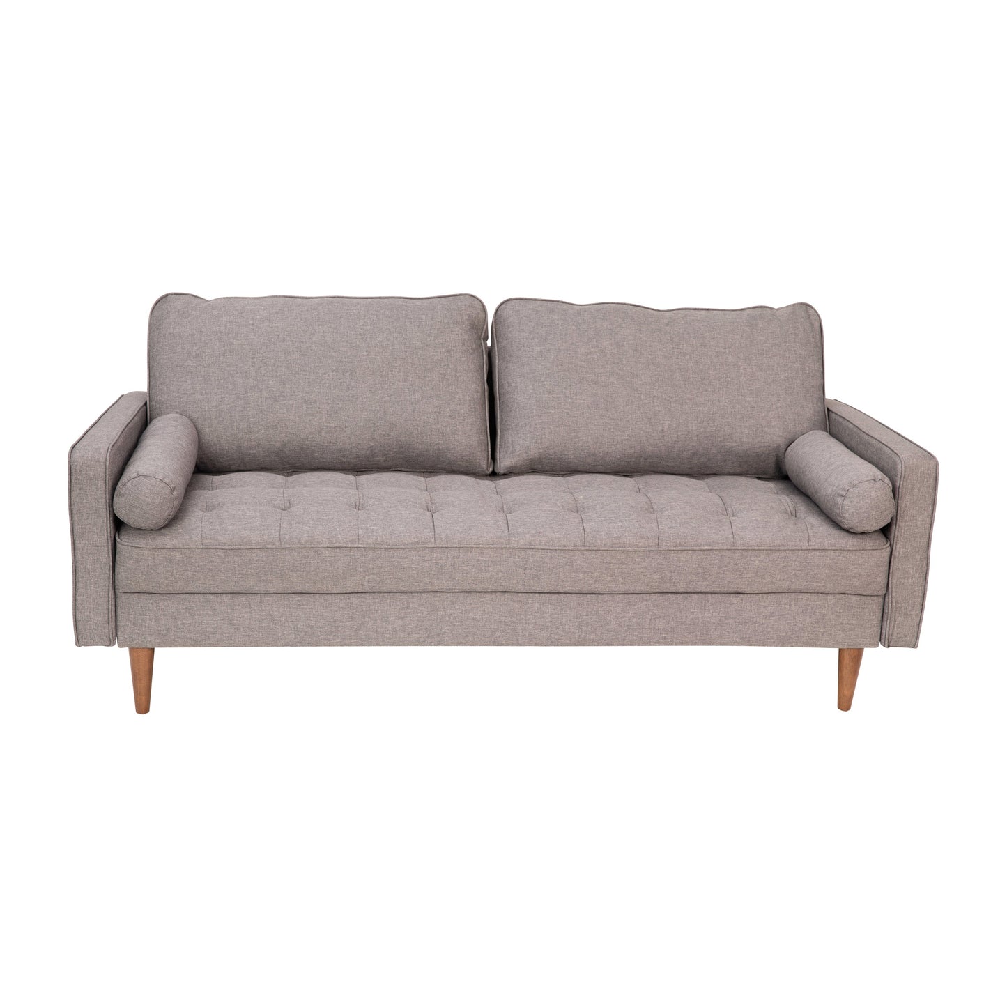 Slate Gray Upholstered Sofa IS-PS100-GY-GG