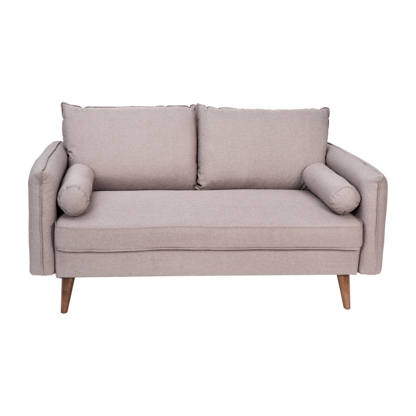 Taupe Upholstered Loveseat IS-VL100-BR-GG