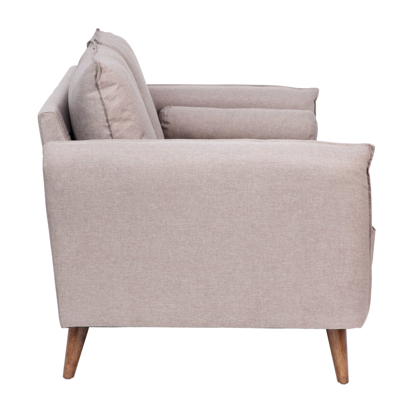 Taupe Upholstered Loveseat IS-VL100-BR-GG