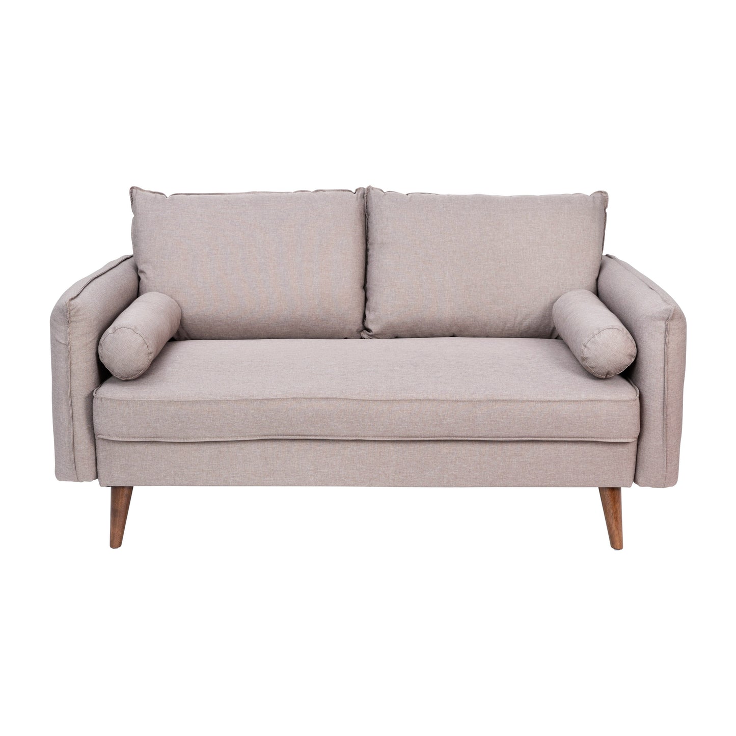 Taupe Upholstered Loveseat IS-VL100-BR-GG