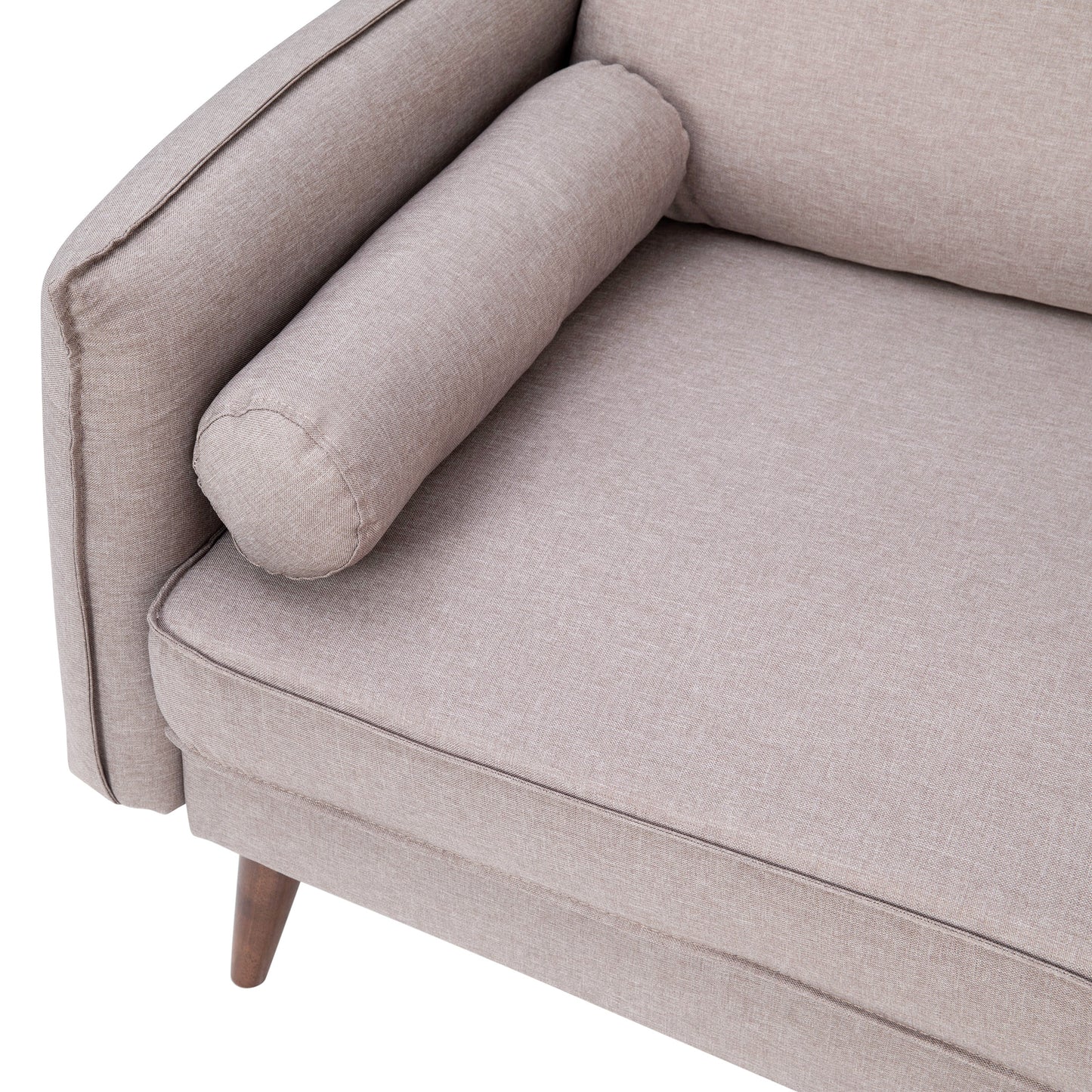 Taupe Upholstered Loveseat IS-VL100-BR-GG