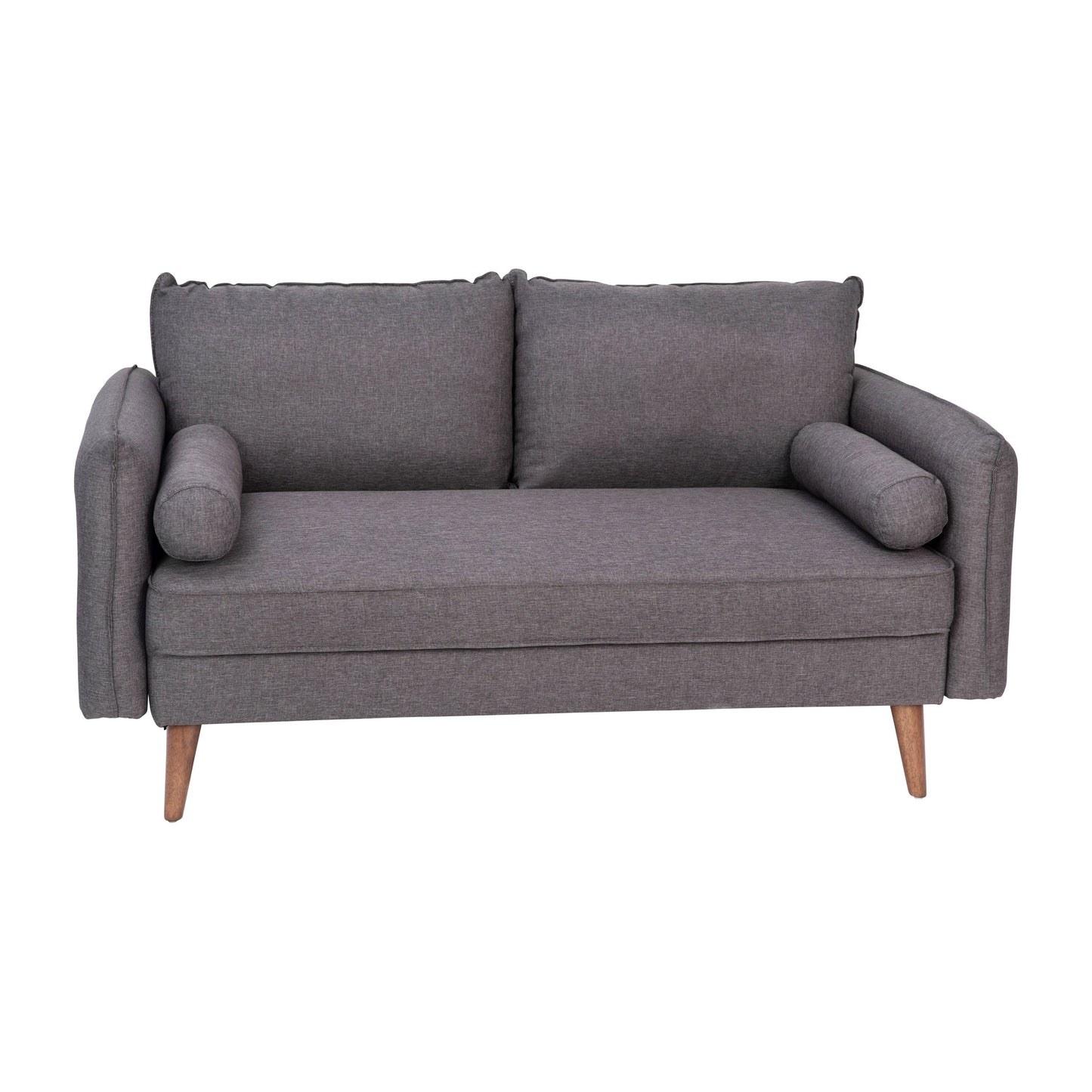 Gray Upholstered Loveseat IS-VL100-GY-GG