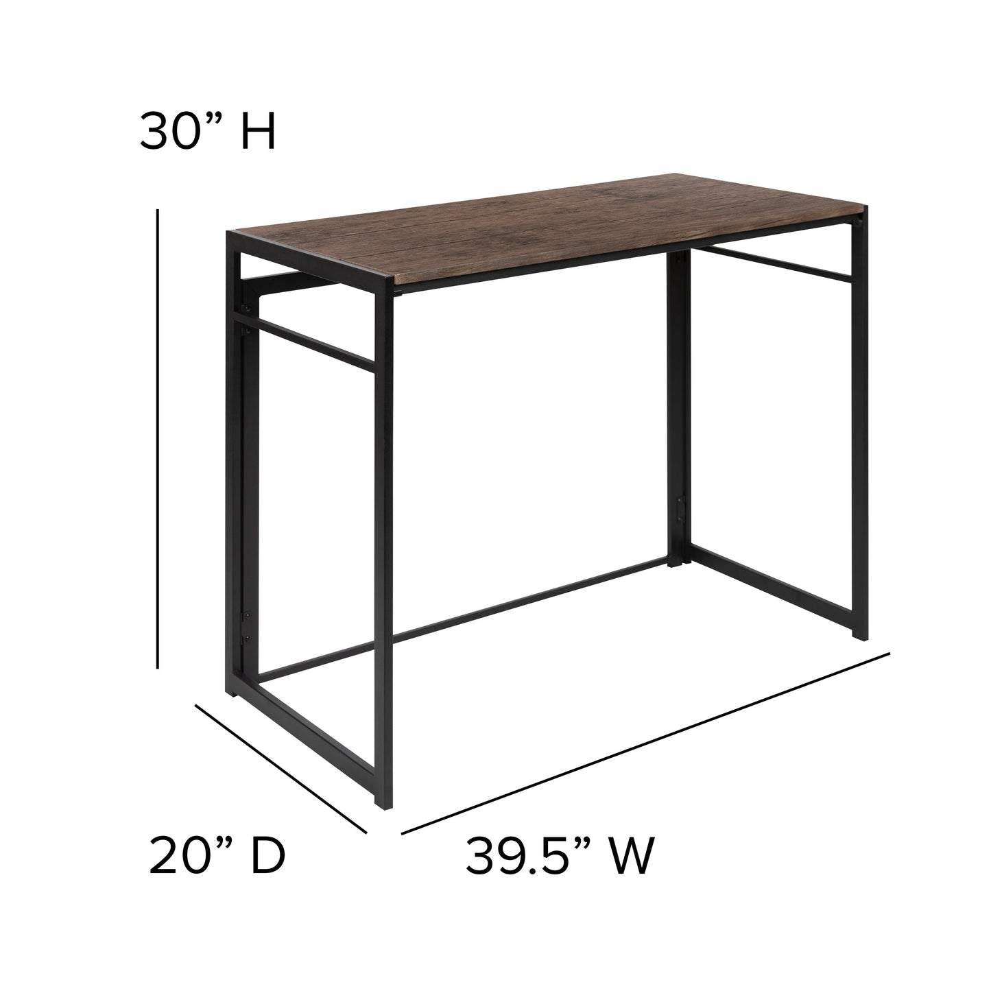 40" Home Office Folding Desk JB-YJ354F-GG