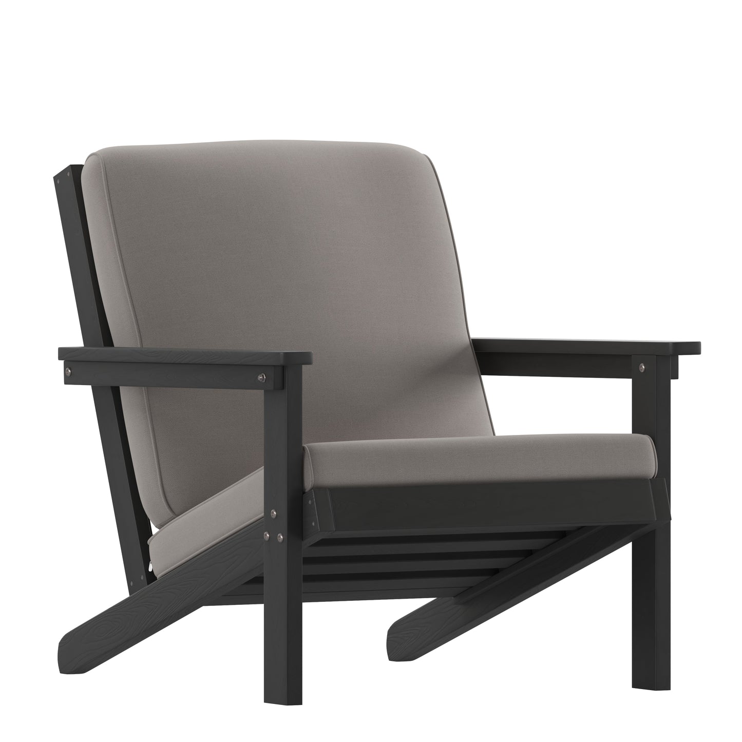 Black Chair-Charcoal Cushions JJ-C14021-BK-GG