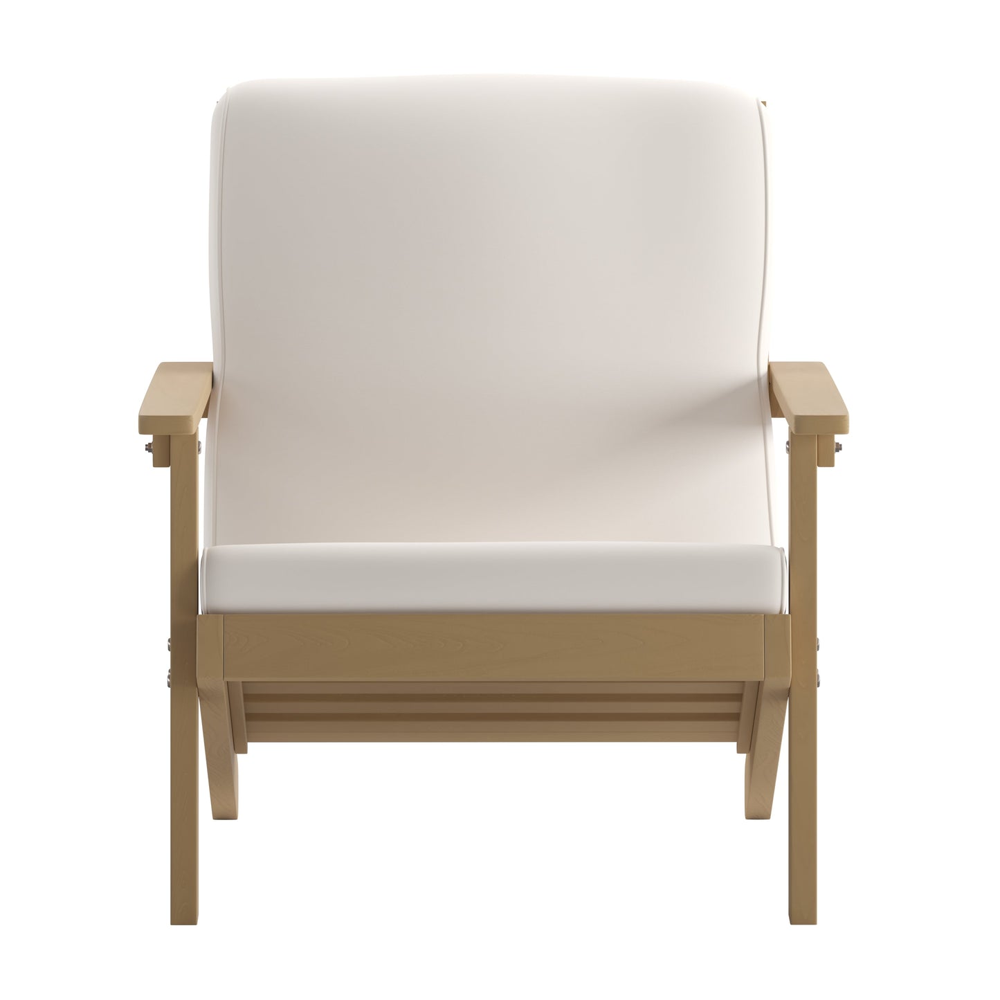 Brown Chair & Cream Cushions JJ-C14021-BR-GG