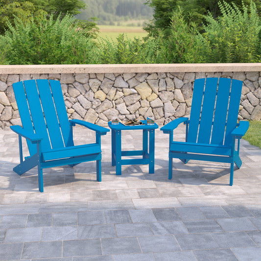 Blue Table and 2 Chair Set JJ-C14501-2-T14001-BLU-GG