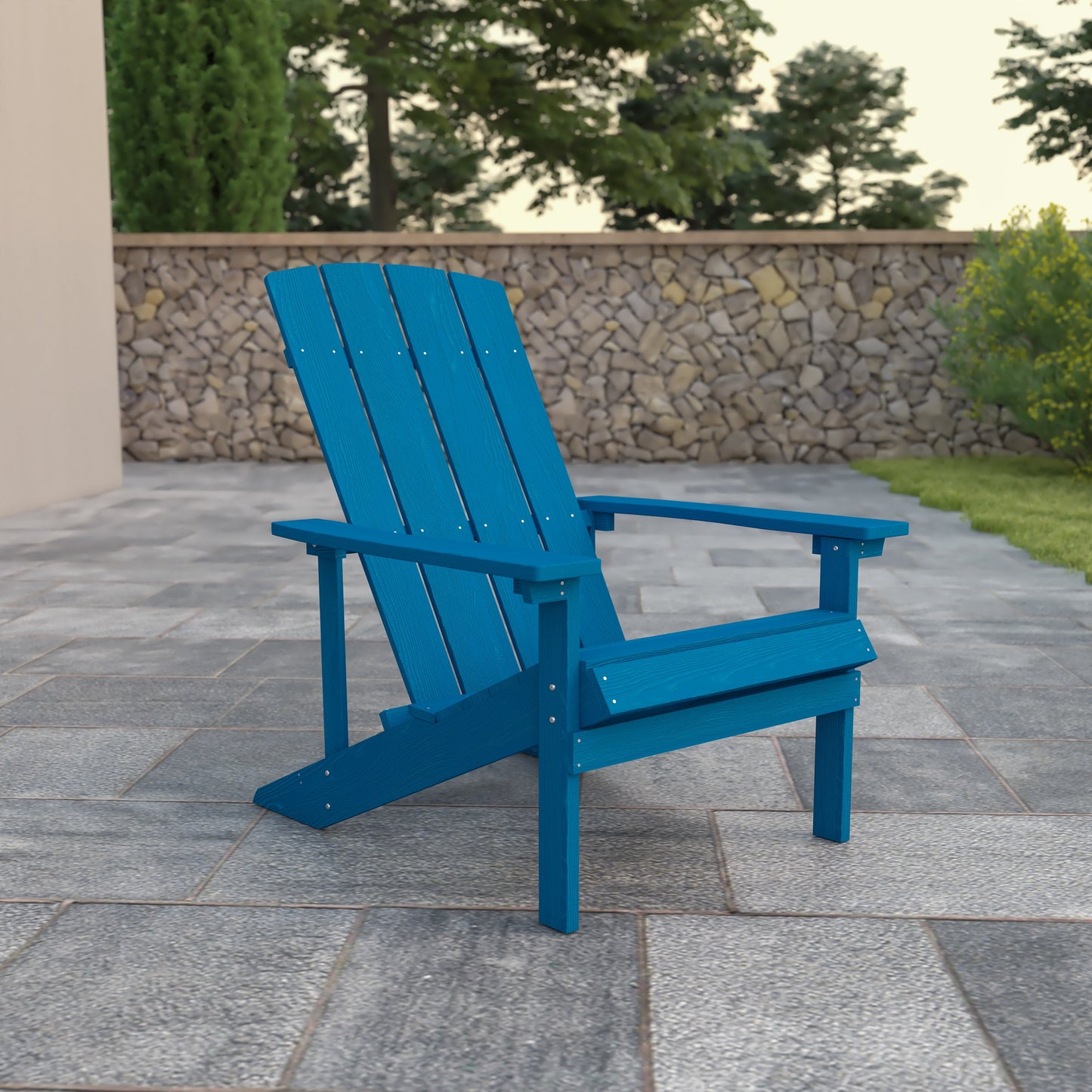 Blue Poly Adirondack Chair JJ-C14501-BLU-GG