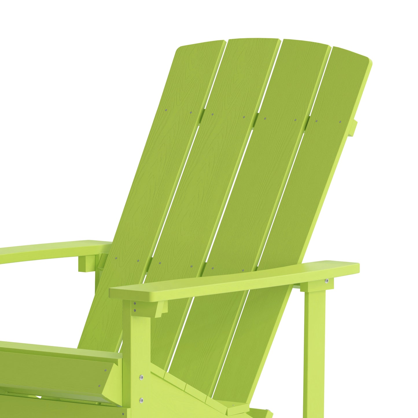 Lime Poly Adirondack Chair JJ-C14501-LM-GG