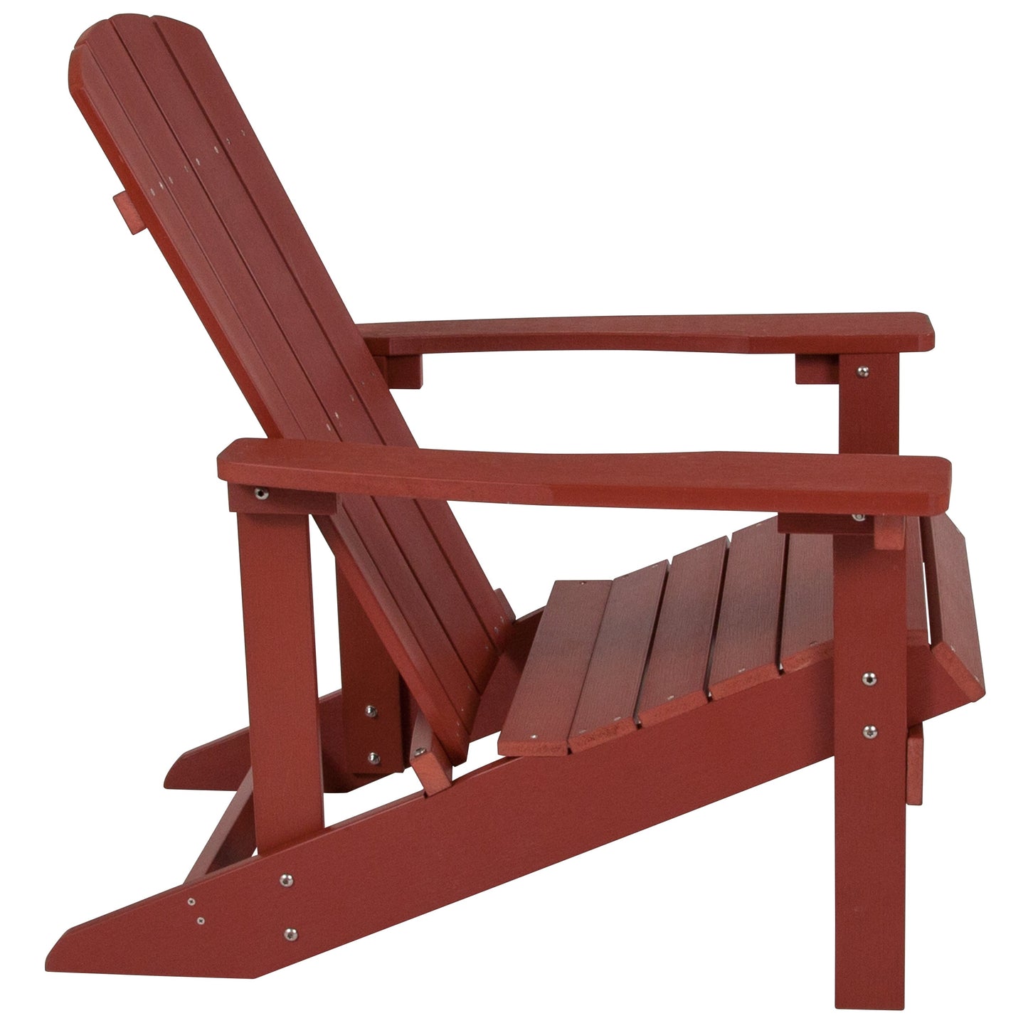 Red Poly Adirondack Chair JJ-C14501-RED-GG