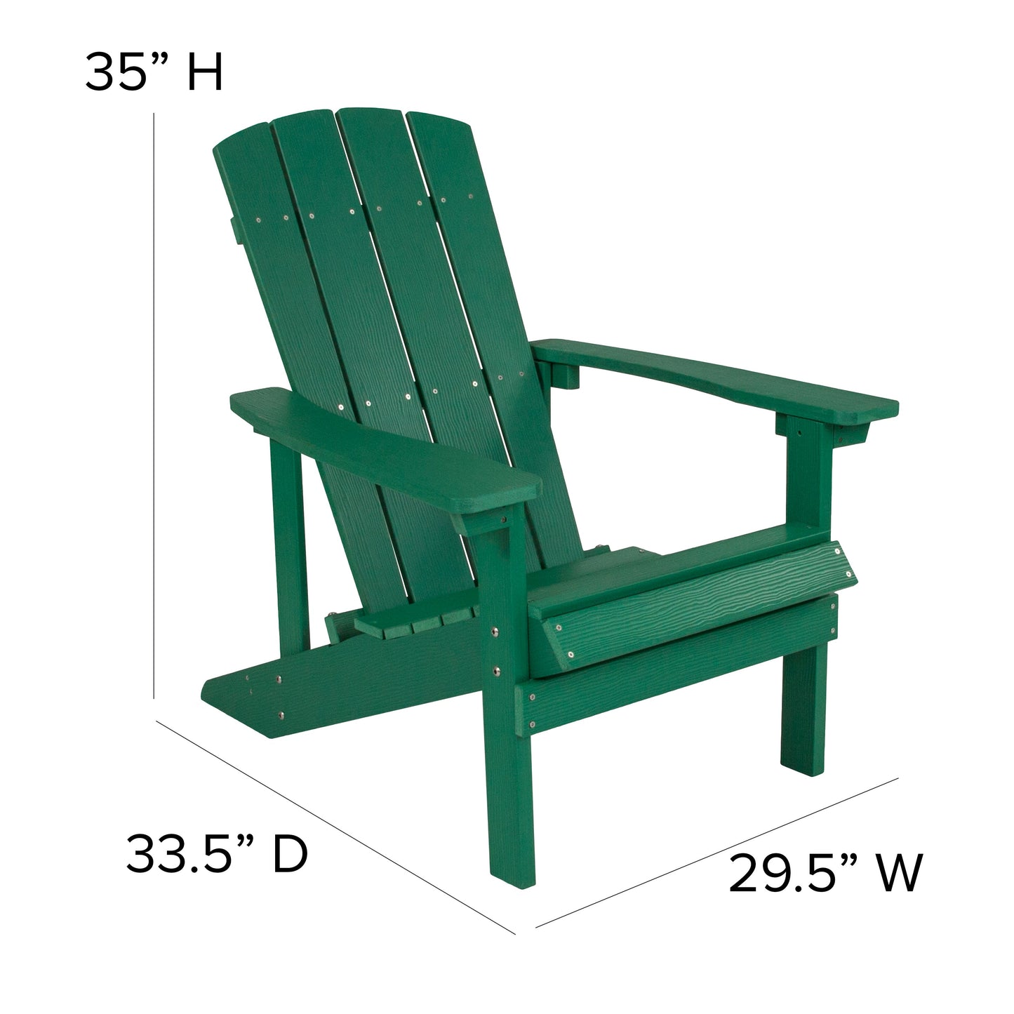 Adirondack Chairs & Fire Pit JJ-C145012-32D-GRN-GG