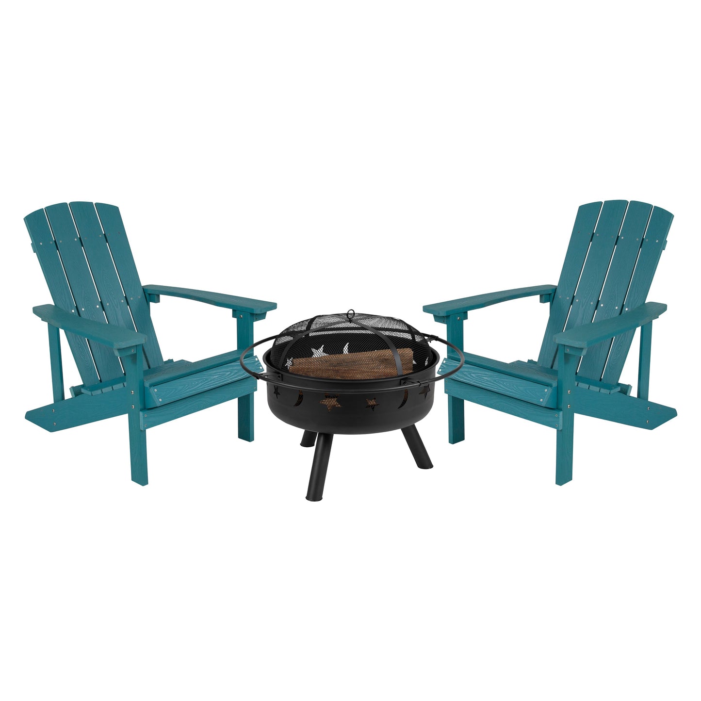 Adirondack Chairs & Fire Pit JJ-C145012-32D-SFM-GG