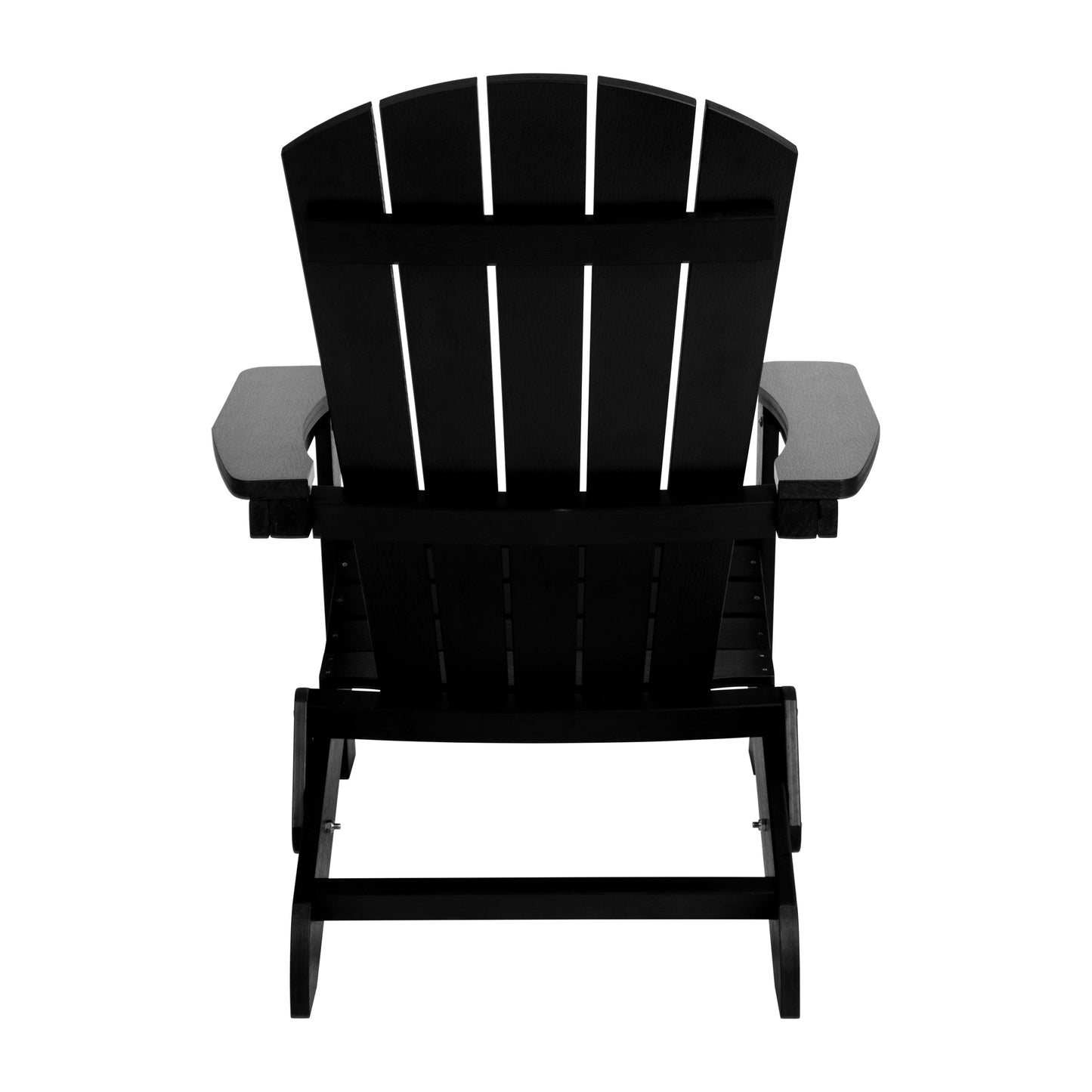 Black Folding Adirondack Chair JJ-C14505-BLK-GG