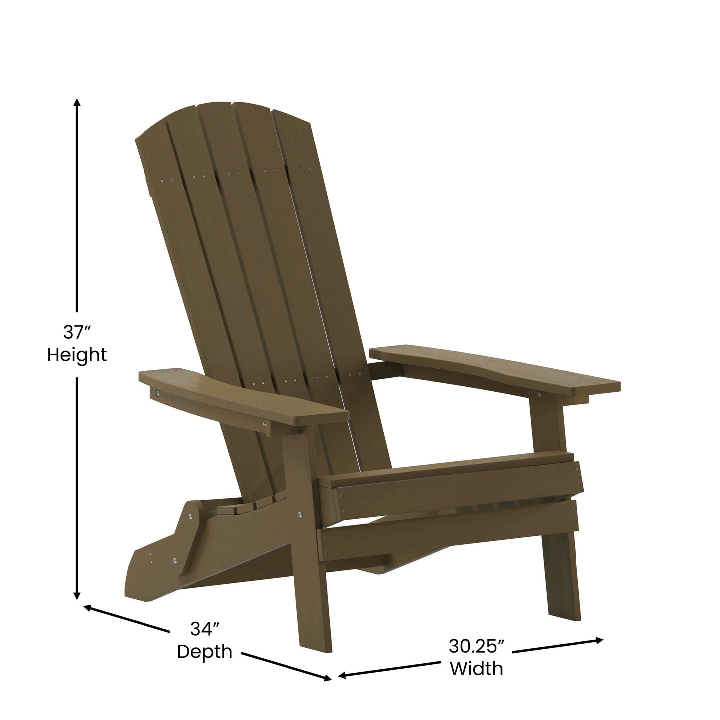 MAH Folding Adirondack Chair JJ-C14505-MHG-GG