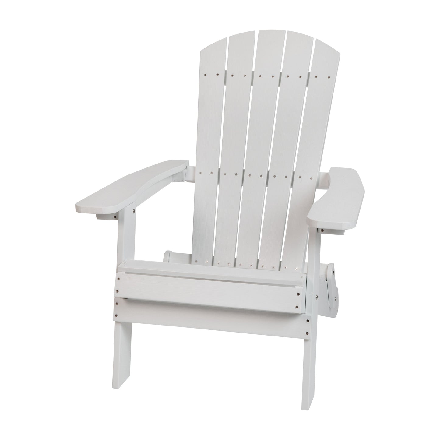 White Folding Adirondack Chair JJ-C14505-WH-GG