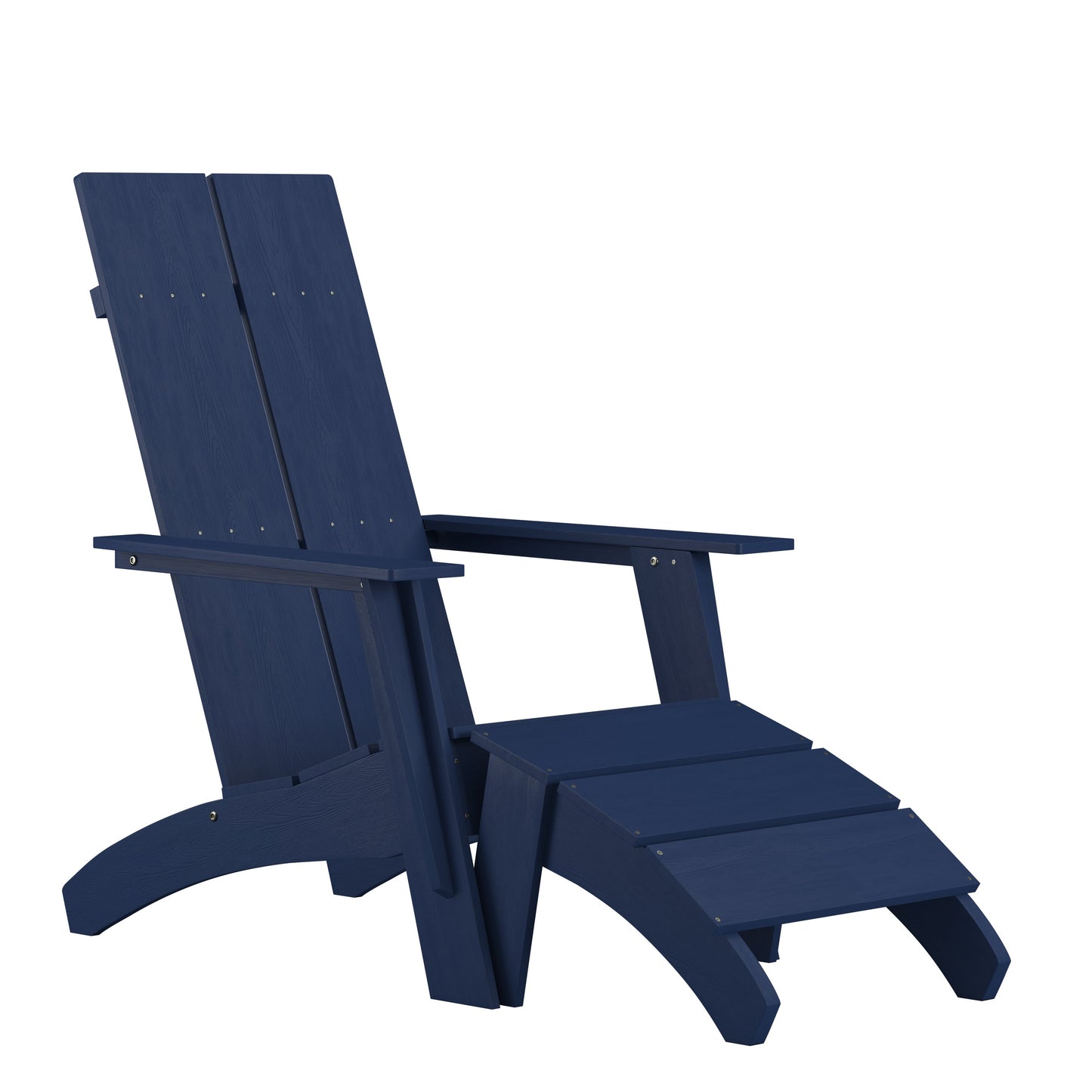 Navy Chair & Ottoman Set JJ-C14509-14309-NV-GG