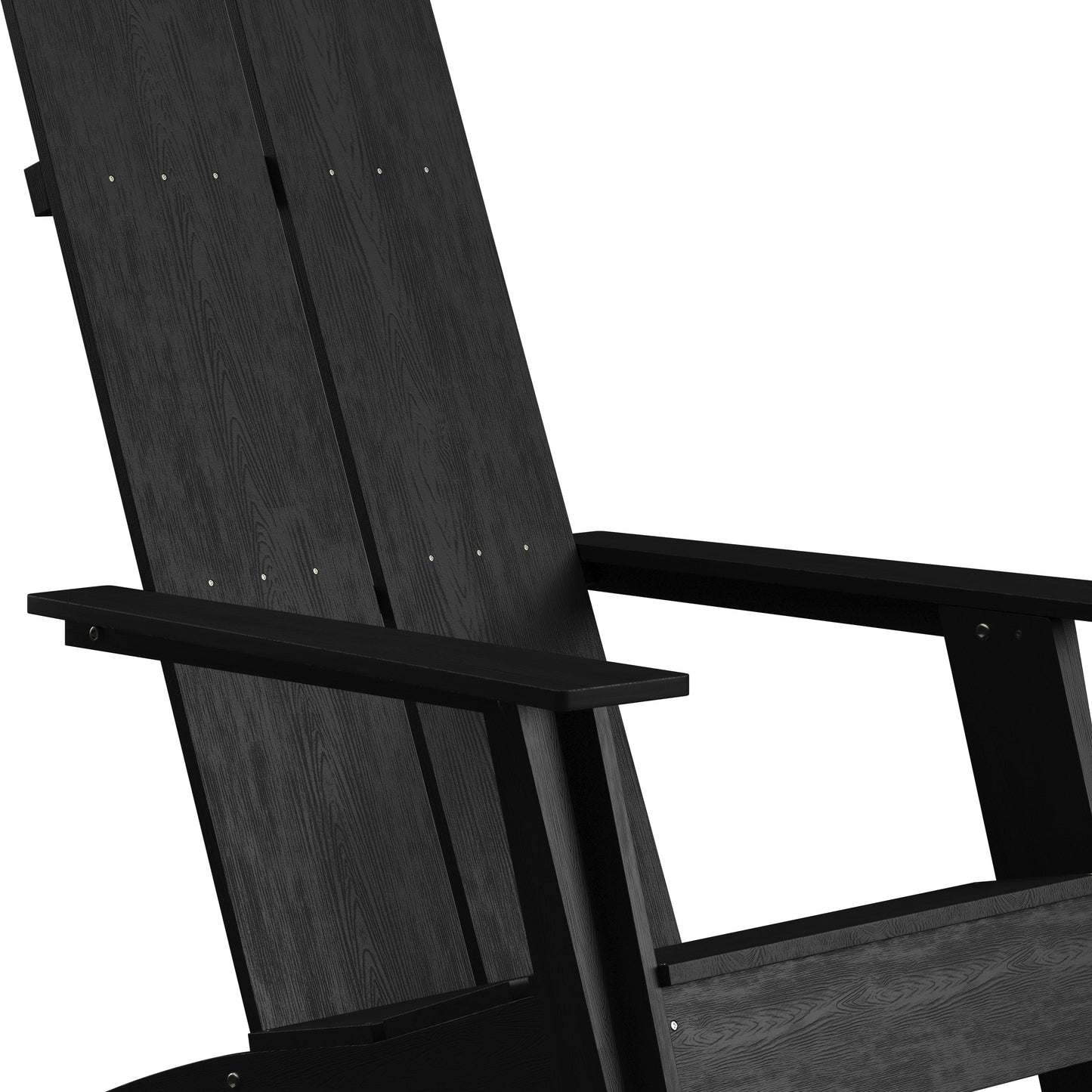 Black Modern Adirondack Chair JJ-C14509-BK-GG