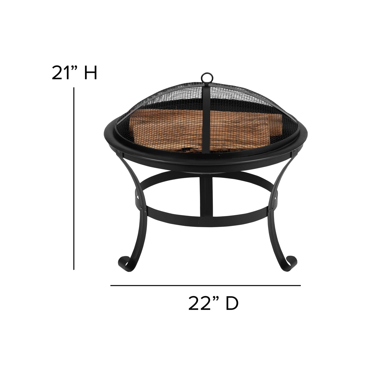 4PK White Chairs-Fire Pit JJ-C145094-202-WH-GG